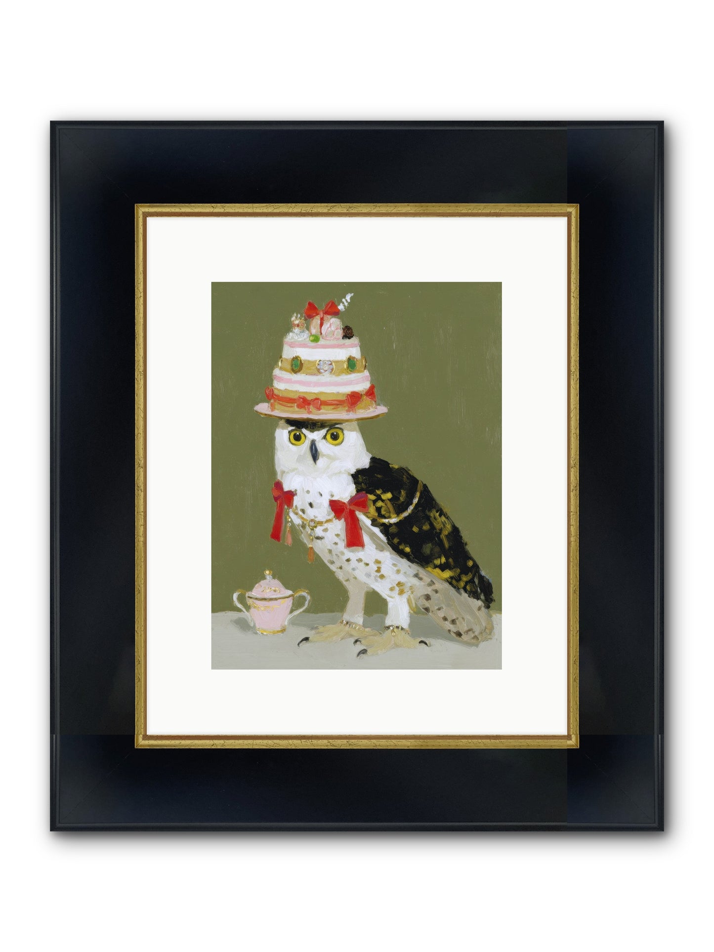 Treasured Whirlwind Framed Print - Wide Black w/Gold 9x12