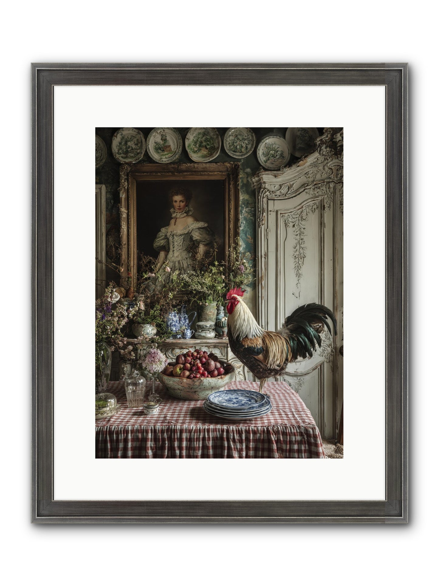 Trillium Framed Print - Slimwoods Black/Silver 12x16