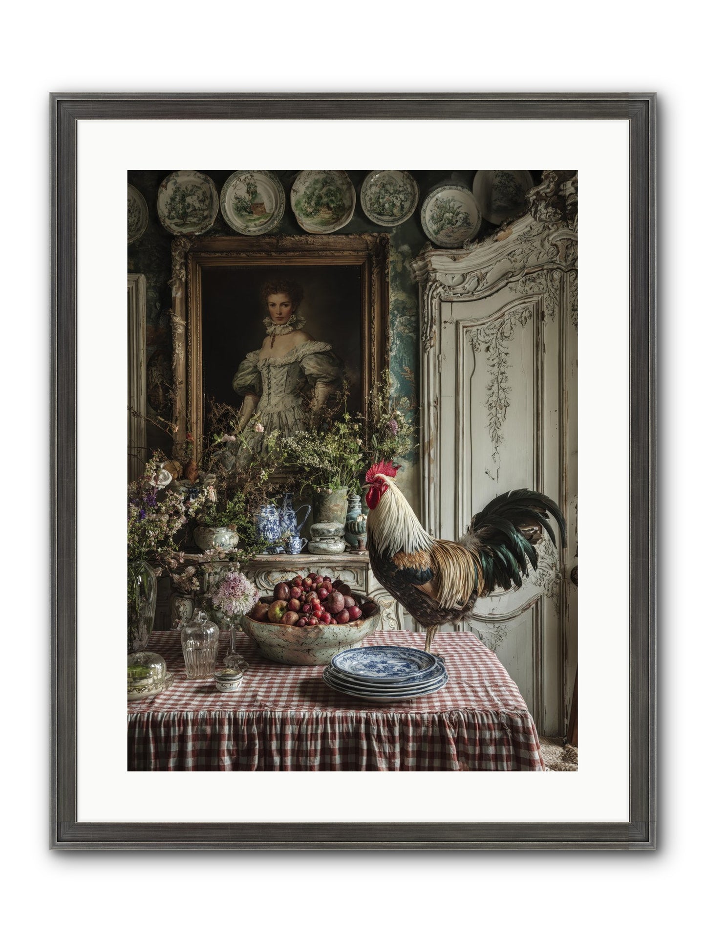 Trillium Framed Print - Slimwoods Black/Silver 18x24