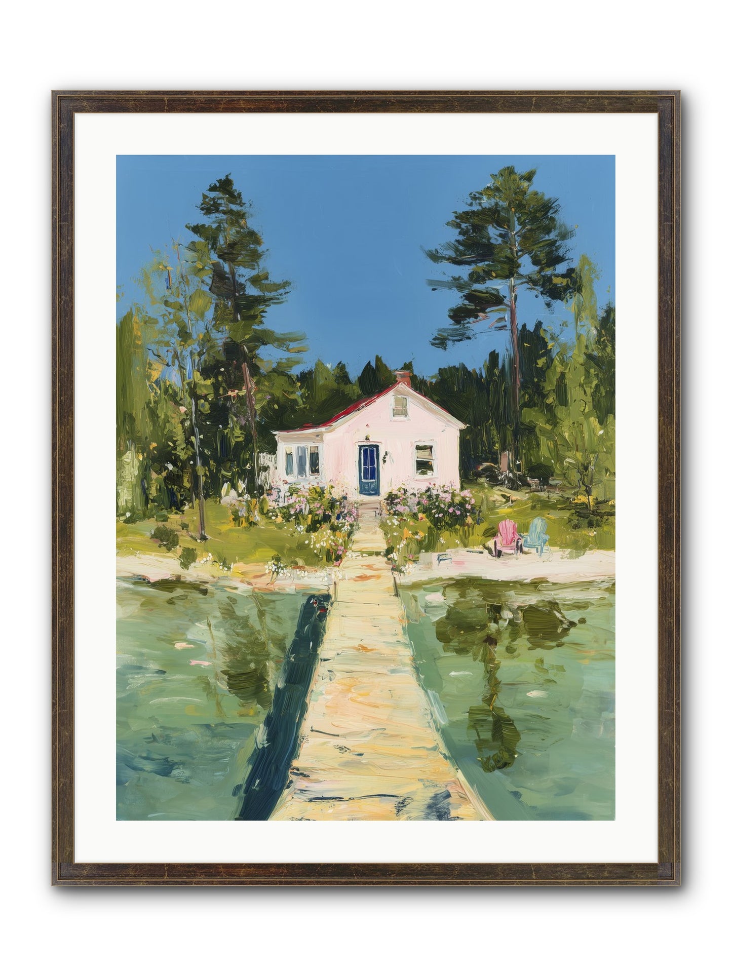 True Haven Framed Print - Slimwoods Black/Gold 24x32