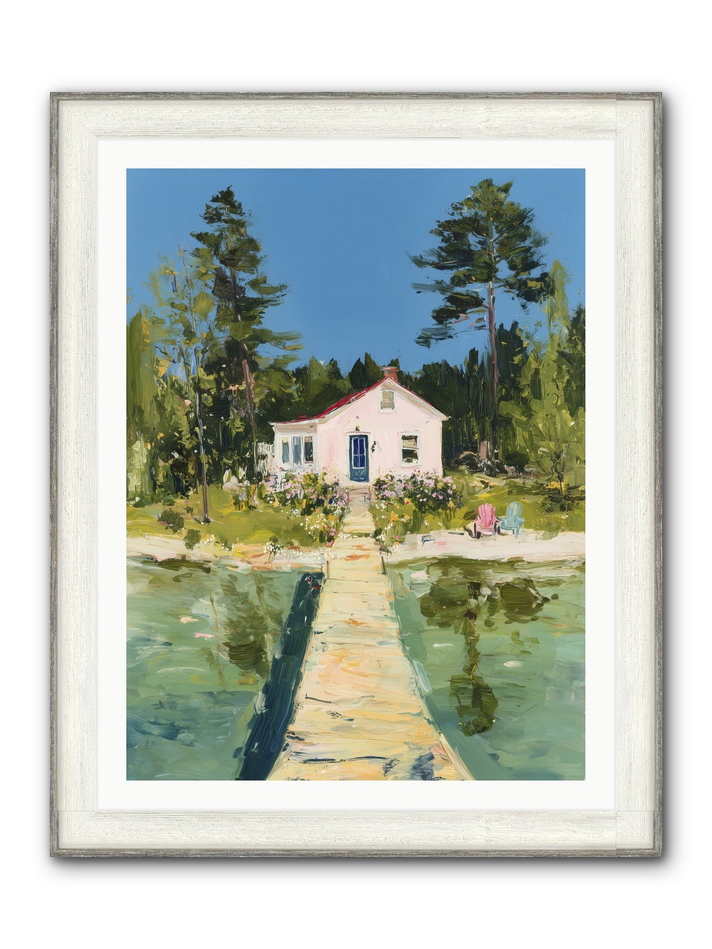 True Haven Framed Print - Driftwood White 30x40