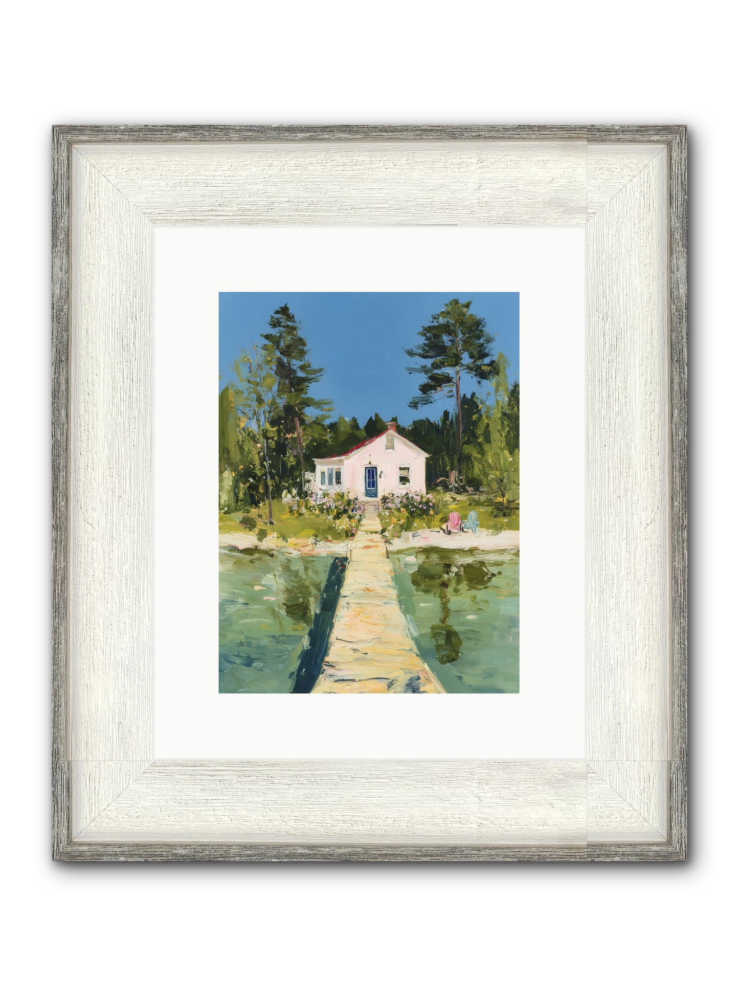 True Haven Framed Print - Driftwood White 9x12