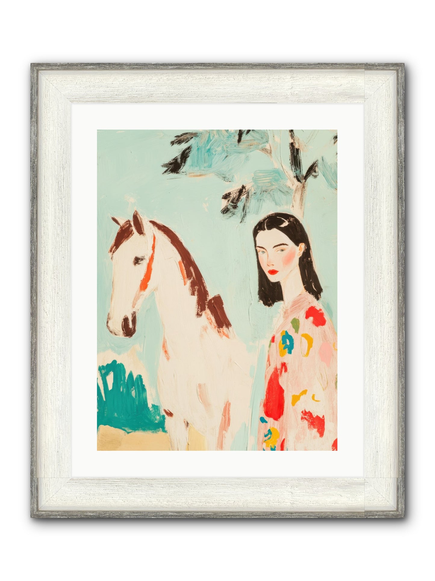 Tumbleweed Waltz Framed Print - Driftwood White 18x24