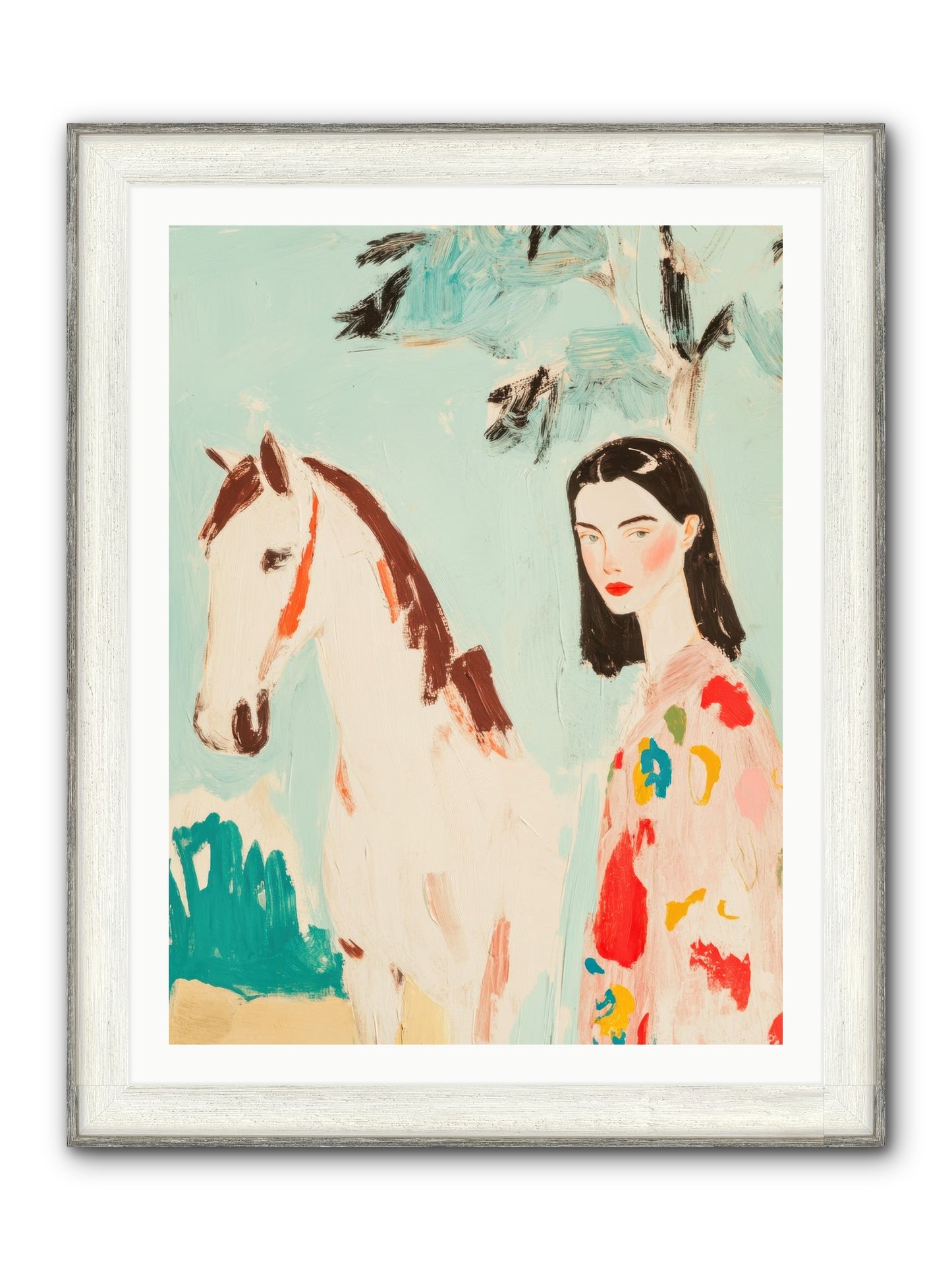 Tumbleweed Waltz Framed Print - Driftwood White 30x40