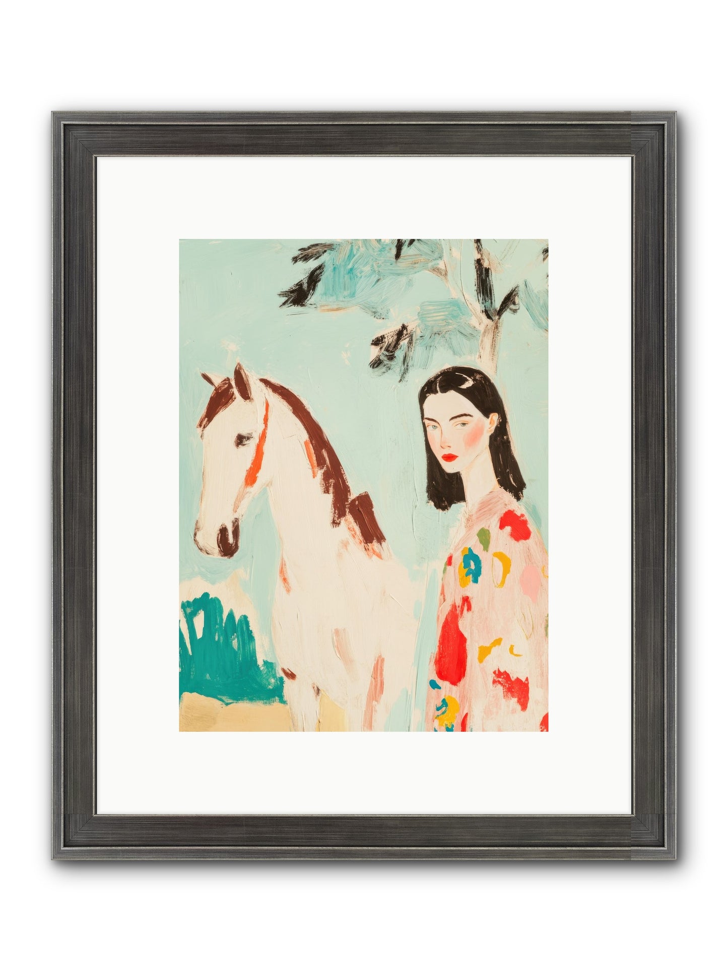 Tumbleweed Waltz Framed Print - Slimwoods Black/Silver 9x12