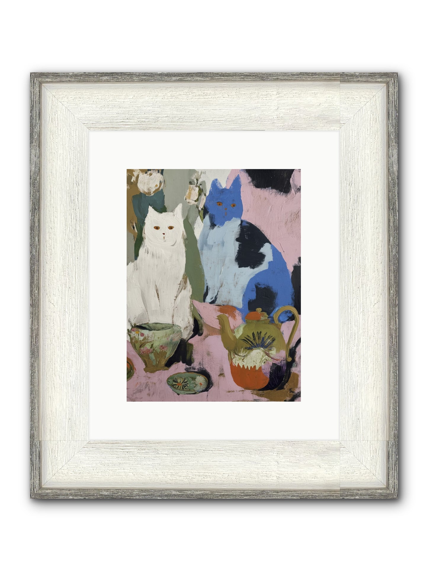 Turning Page Framed Print - Driftwood White 9x12