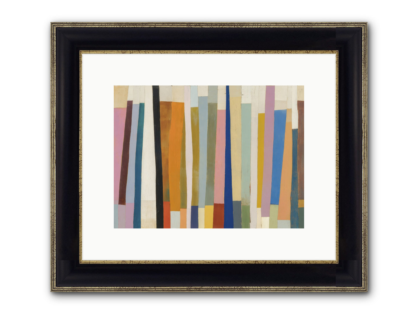 Tusk Loom Framed Print - Black & Gold 12x9