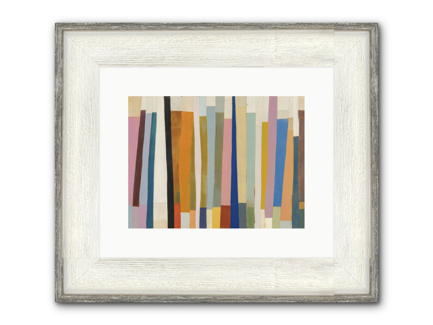 Tusk Loom Framed Print - Driftwood White 12x9