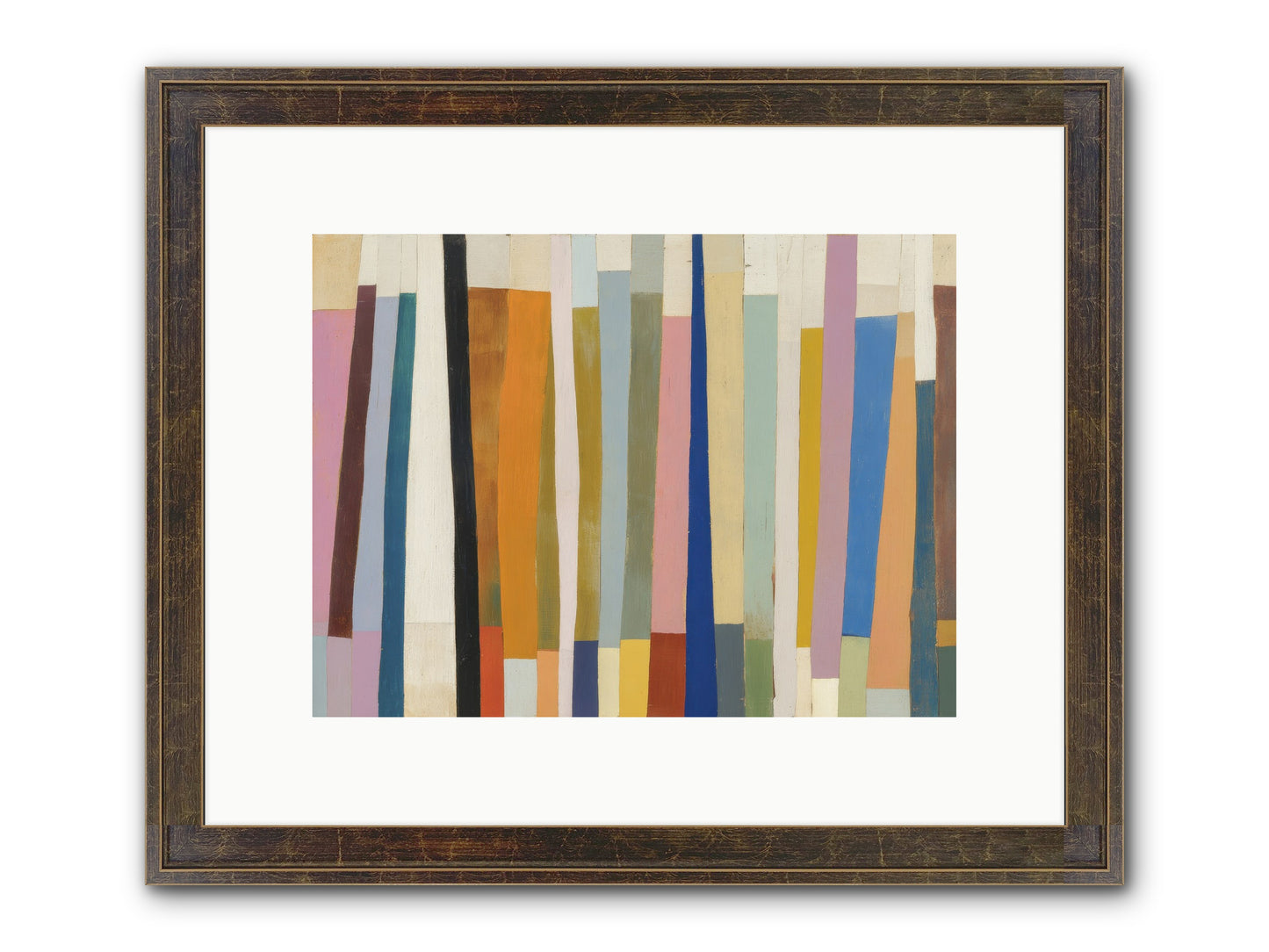 Tusk Loom Framed Print - Slimwoods Black/Gold 12x9