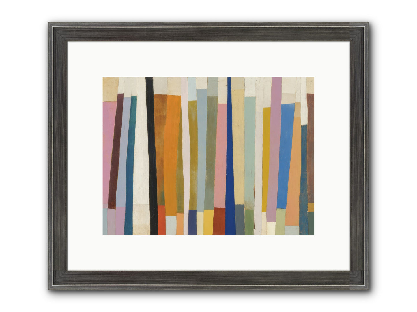 Tusk Loom Framed Print - Slimwoods Black/Silver 12x9
