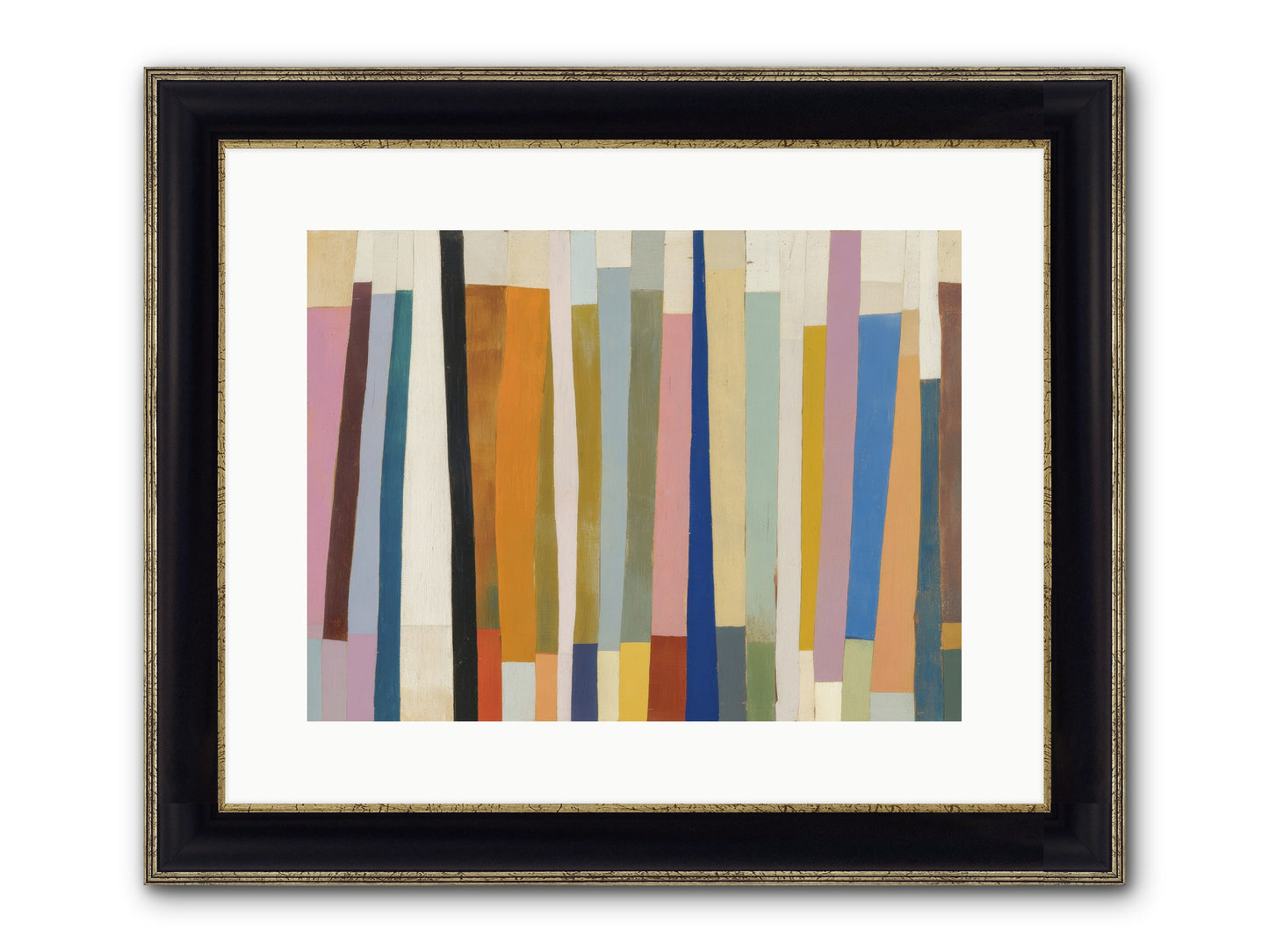 Tusk Loom Framed Print - Black & Gold 16x12