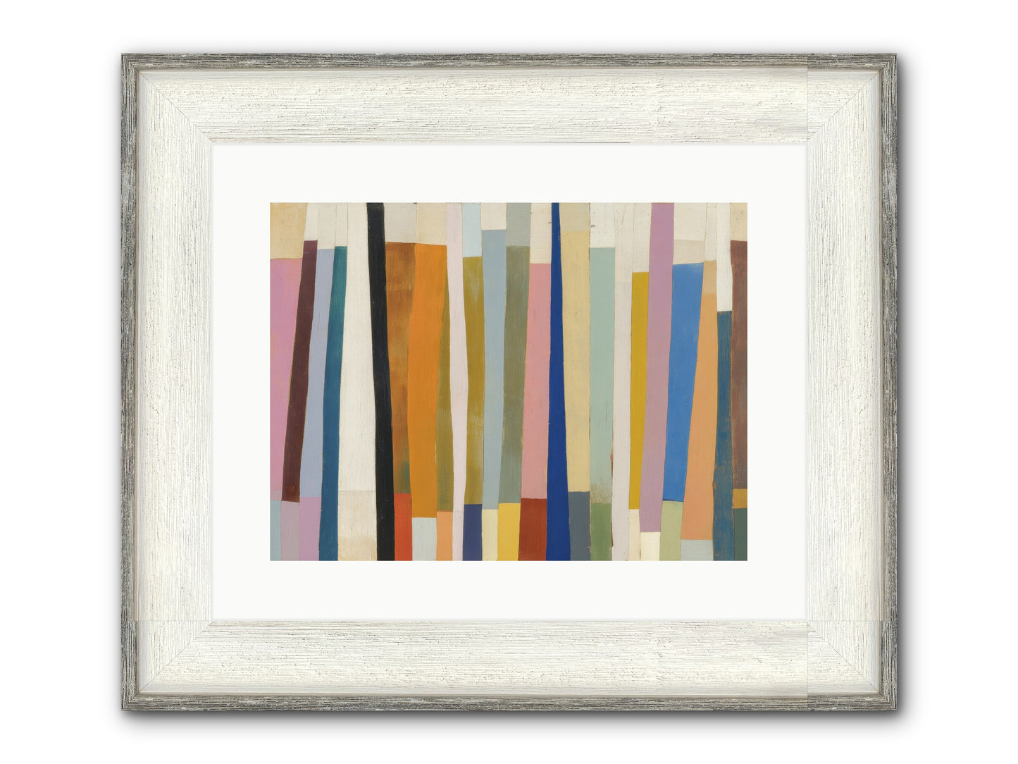 Tusk Loom Framed Print - Driftwood White 16x12