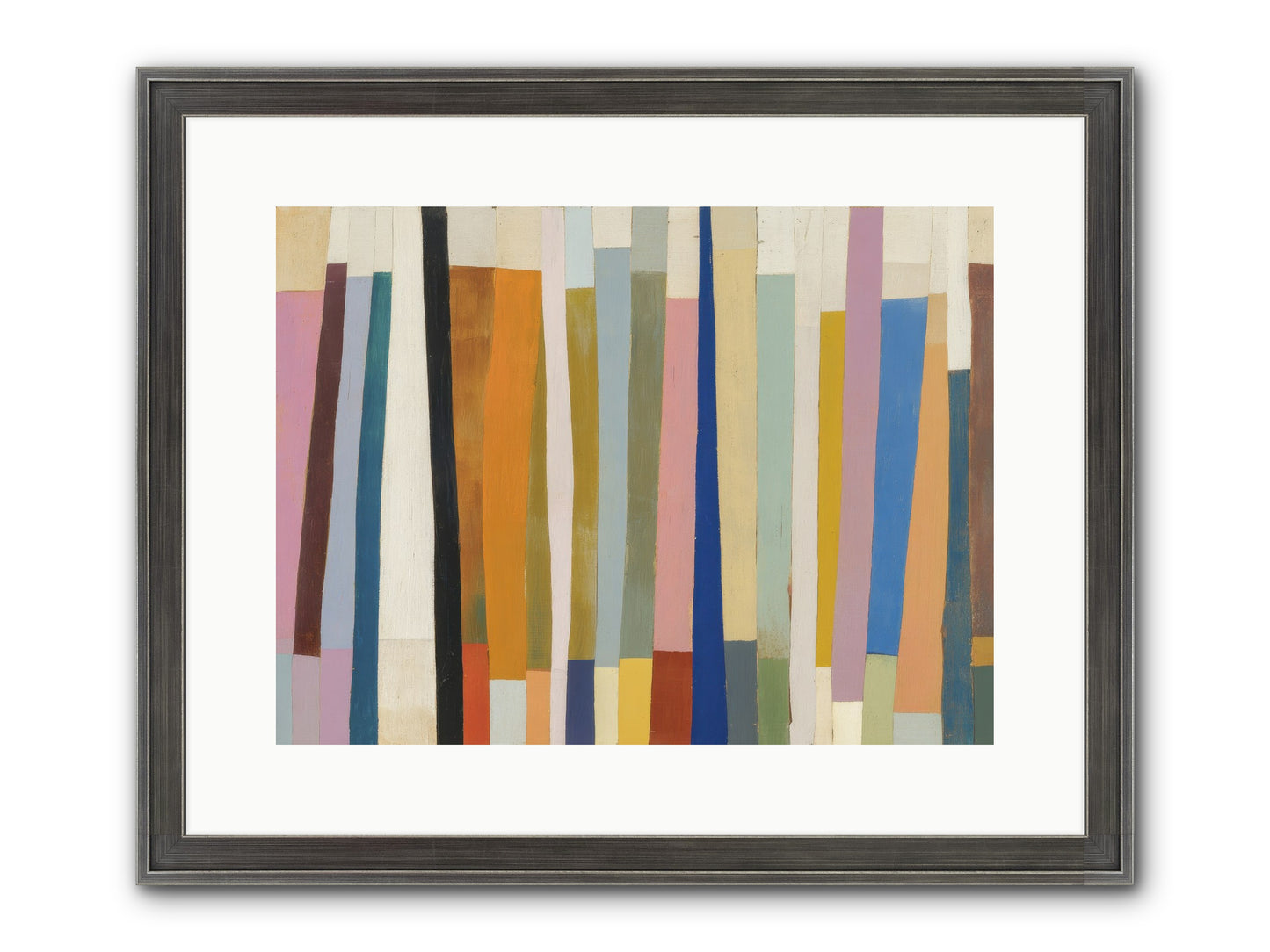 Tusk Loom Framed Print - Slimwoods Black/Silver 16x12