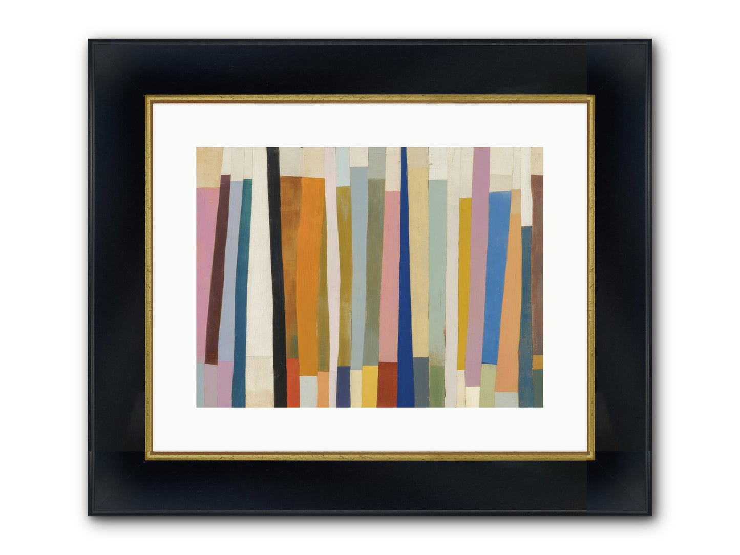 Tusk Loom Framed Print - Wide Black w/Gold 16x12