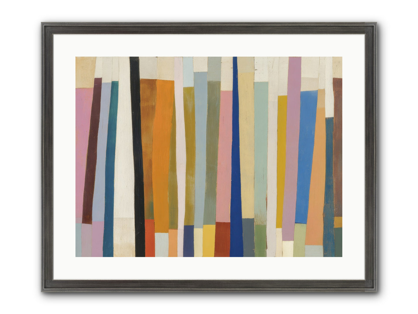 Tusk Loom Framed Print - Slimwoods Black/Silver 24x18