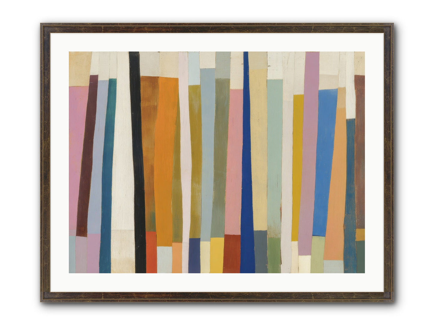 Tusk Loom Framed Print - Slimwoods Black/Gold 32x24