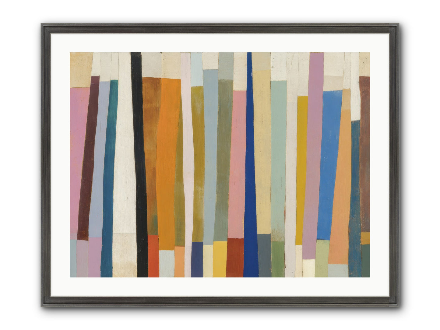 Tusk Loom Framed Print - Slimwoods Black/Silver 32x24