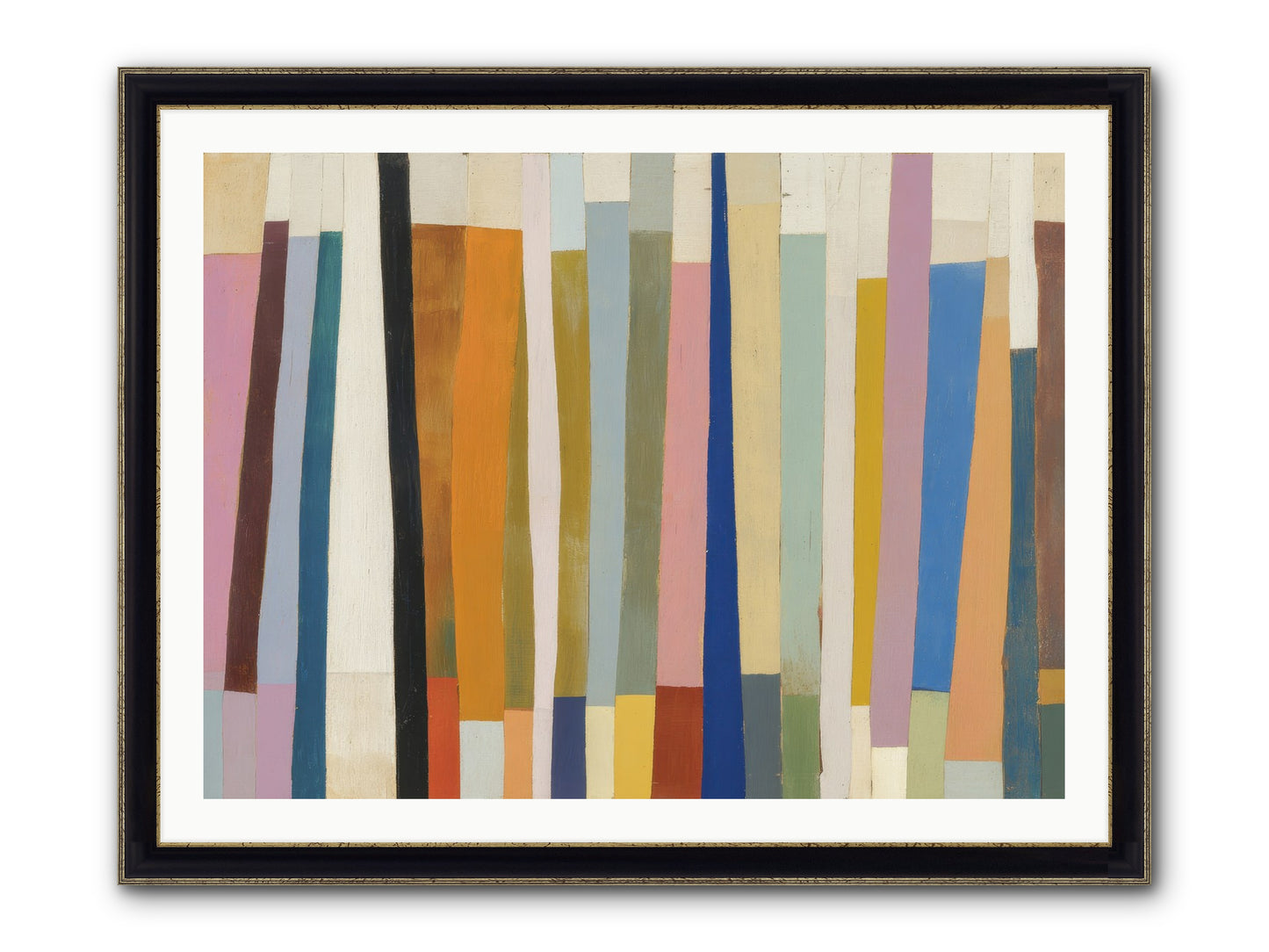Tusk Loom Framed Print - Black & Gold 40x30