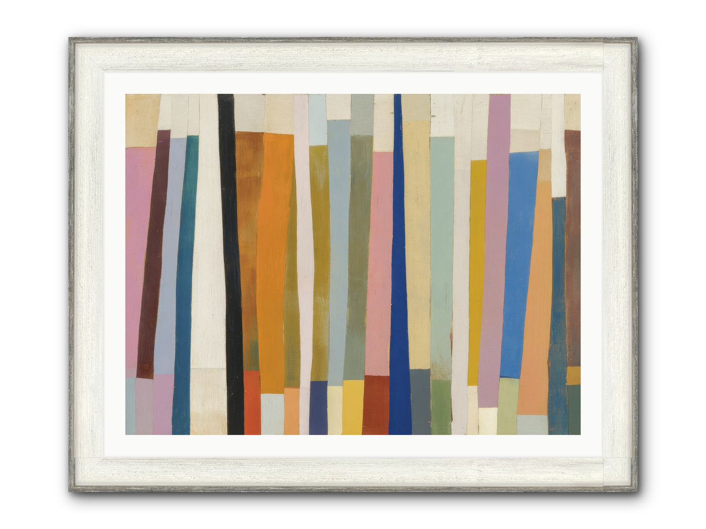 Tusk Loom Framed Print - Driftwood White 40x30