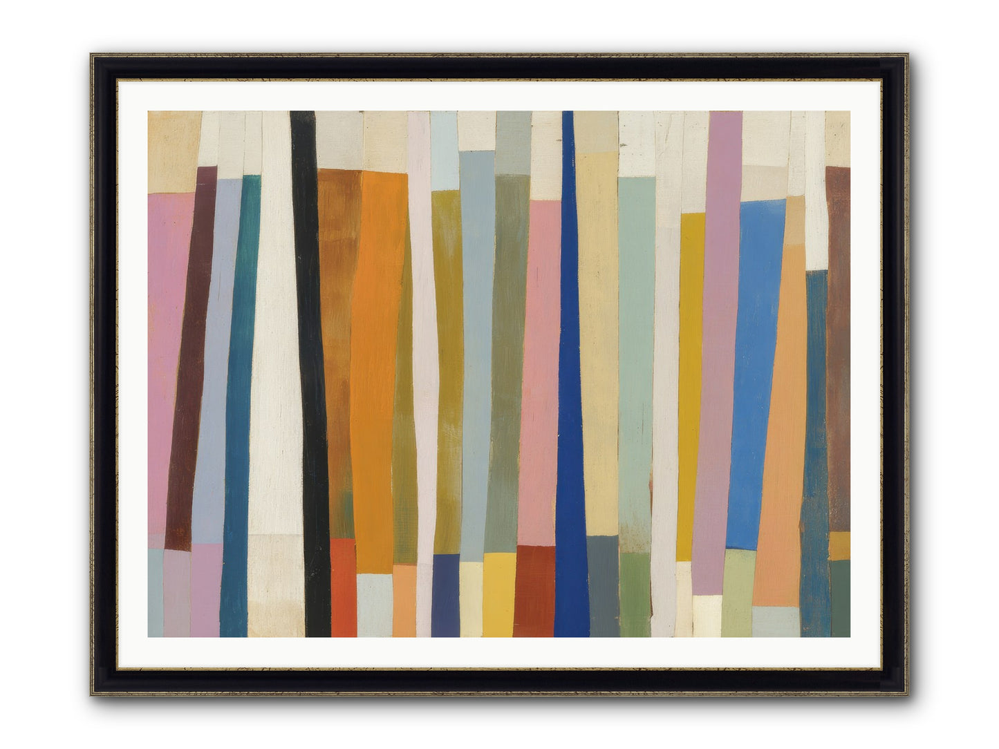Tusk Loom Framed Print - Black & Gold 48x36