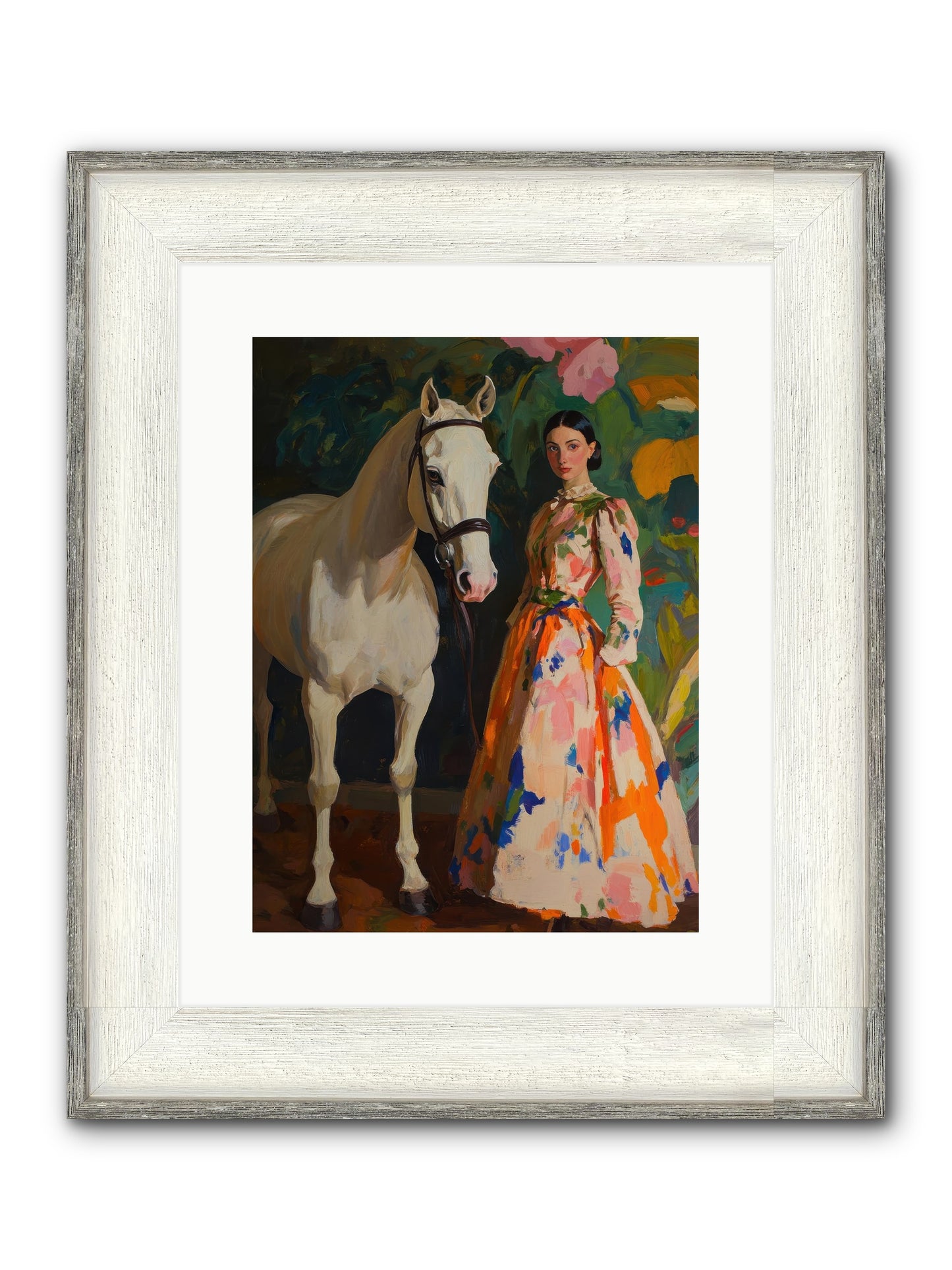 Twilight Champion Framed Print - Driftwood White 12x16