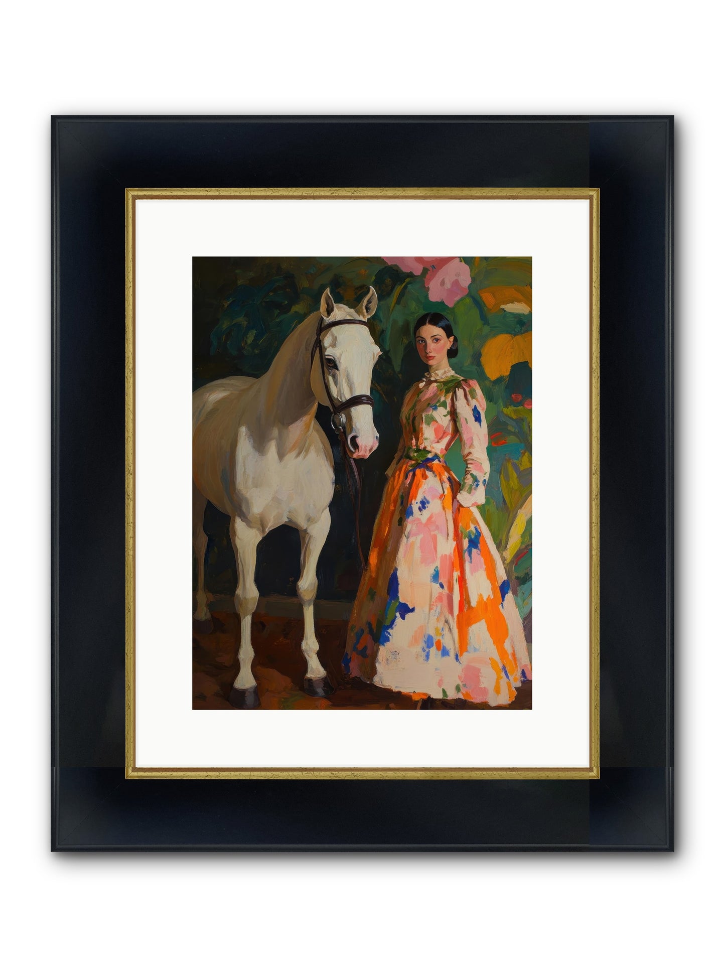 Twilight Champion Framed Print - Wide Black w/Gold 12x16