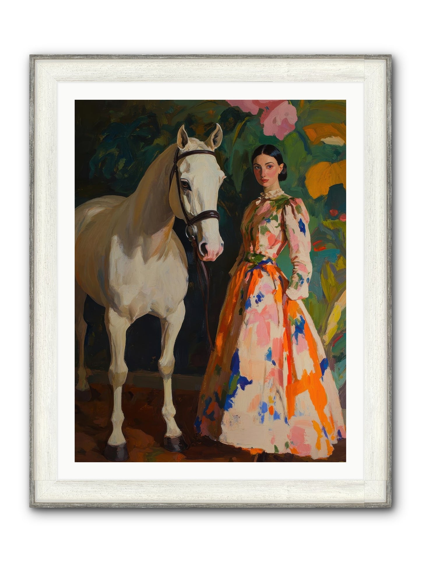 Twilight Champion Framed Print - Driftwood White 30x40