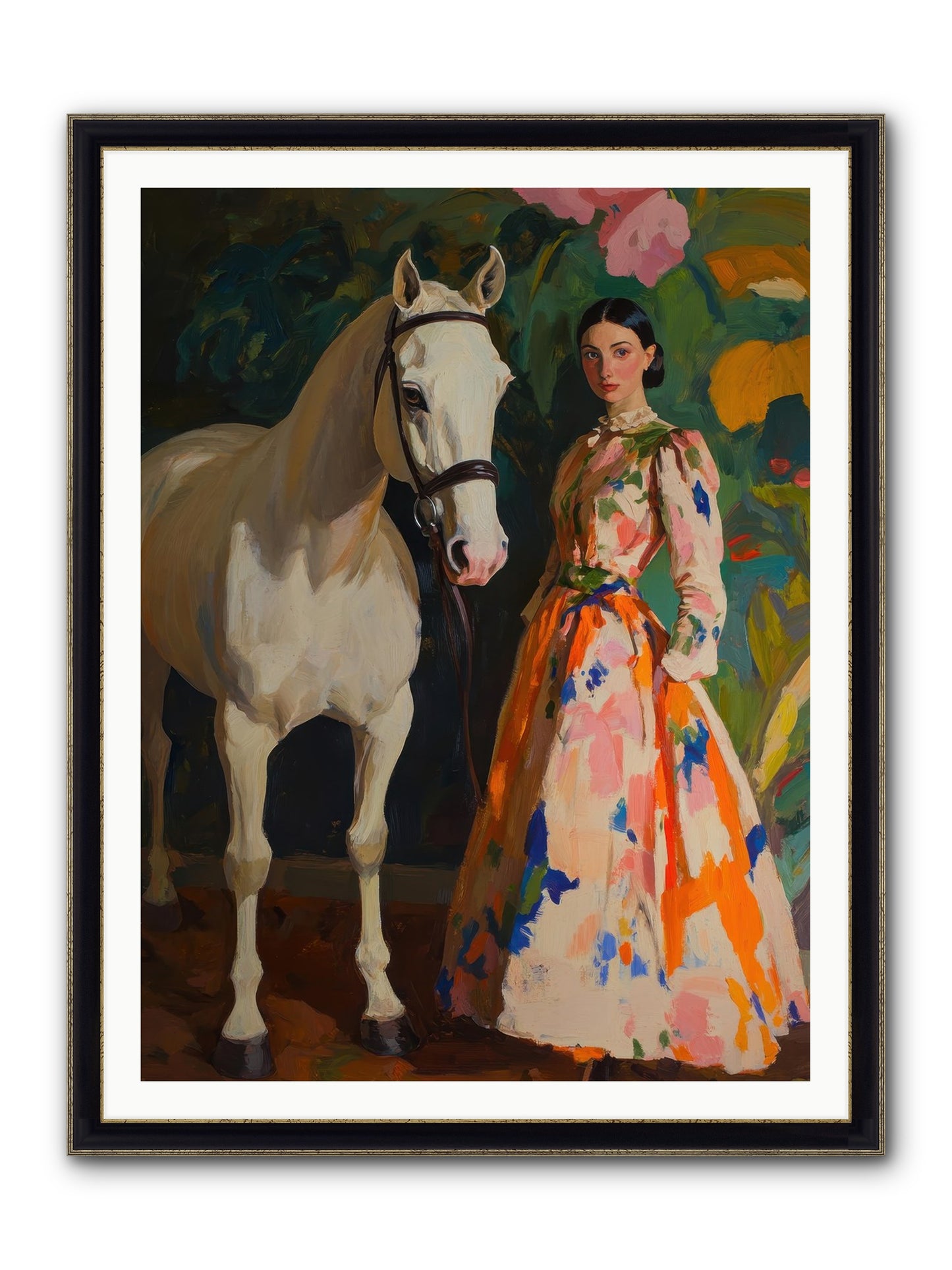 Twilight Champion Framed Print - Black & Gold 36x48