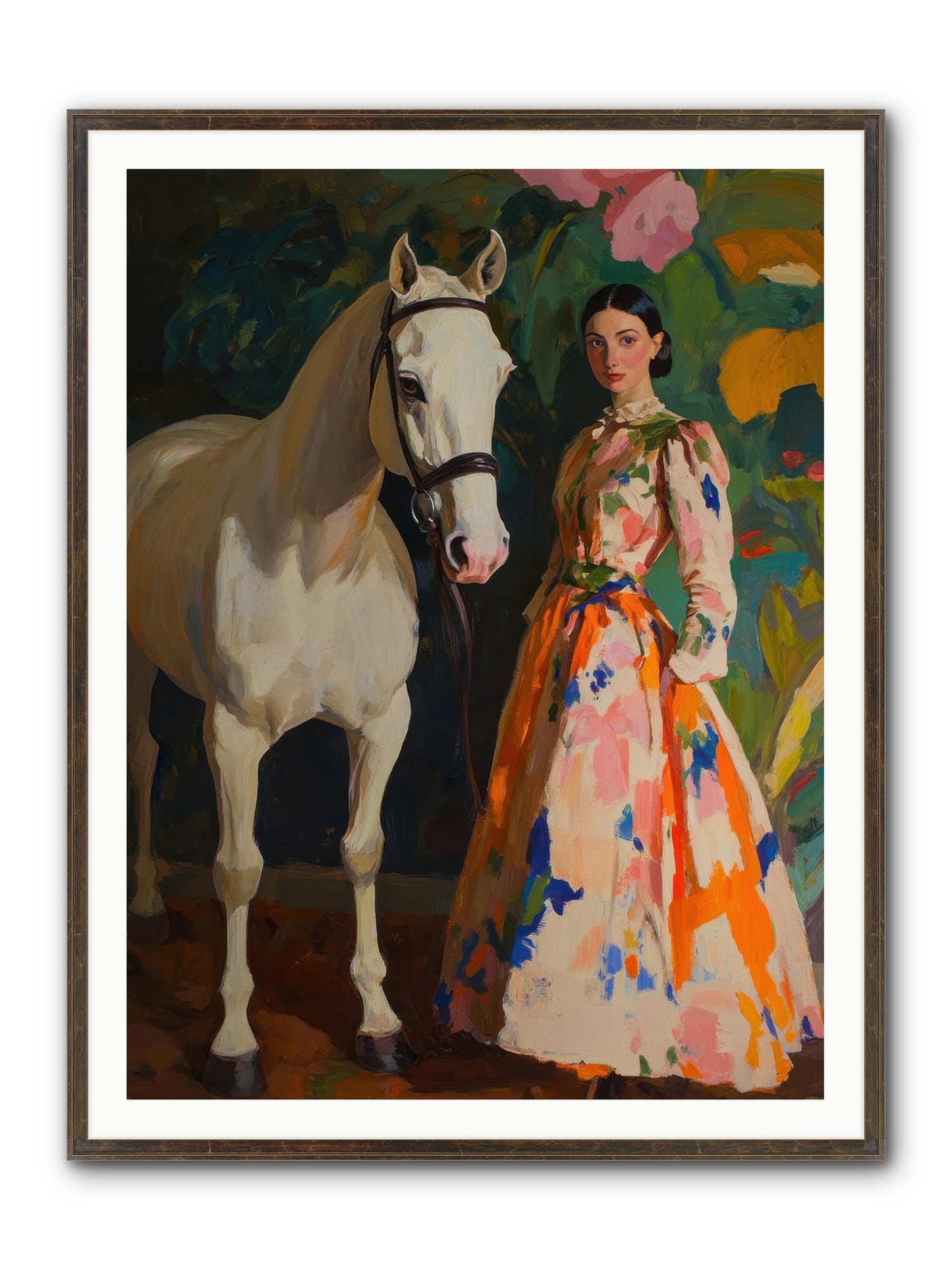 Twilight Champion Framed Print - Slimwoods Black/Gold 36x48