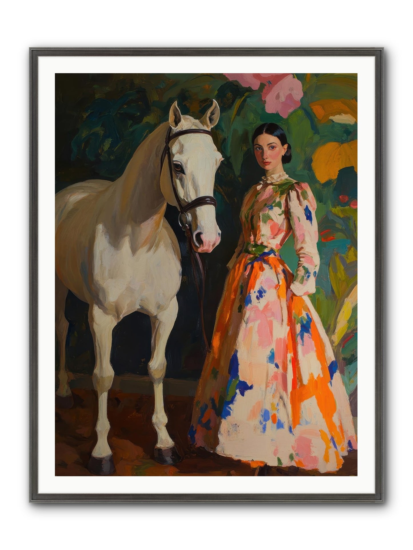 Twilight Champion Framed Print - Slimwoods Black/Silver 36x48