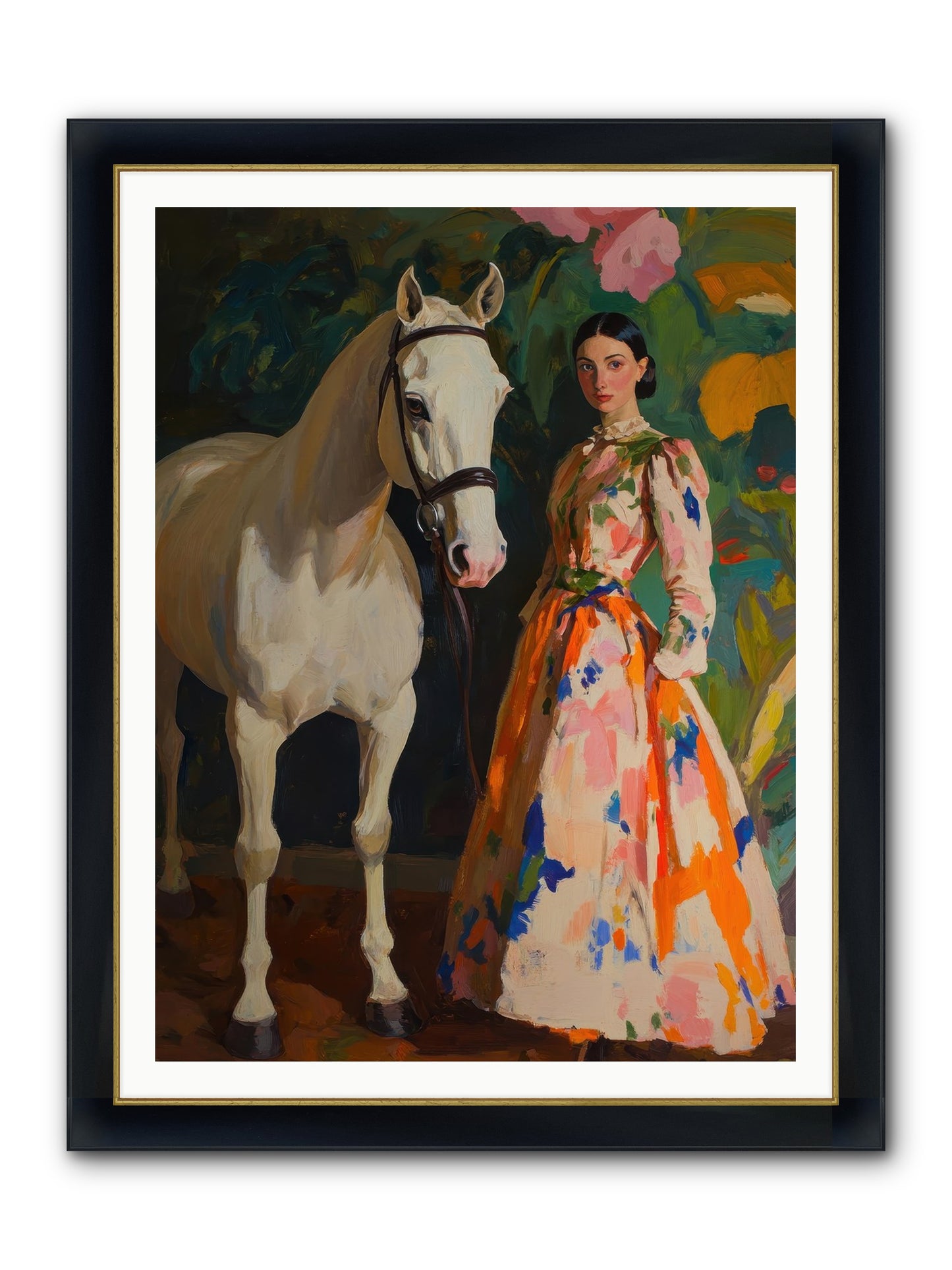 Twilight Champion Framed Print - Wide Black w/Gold 36x48