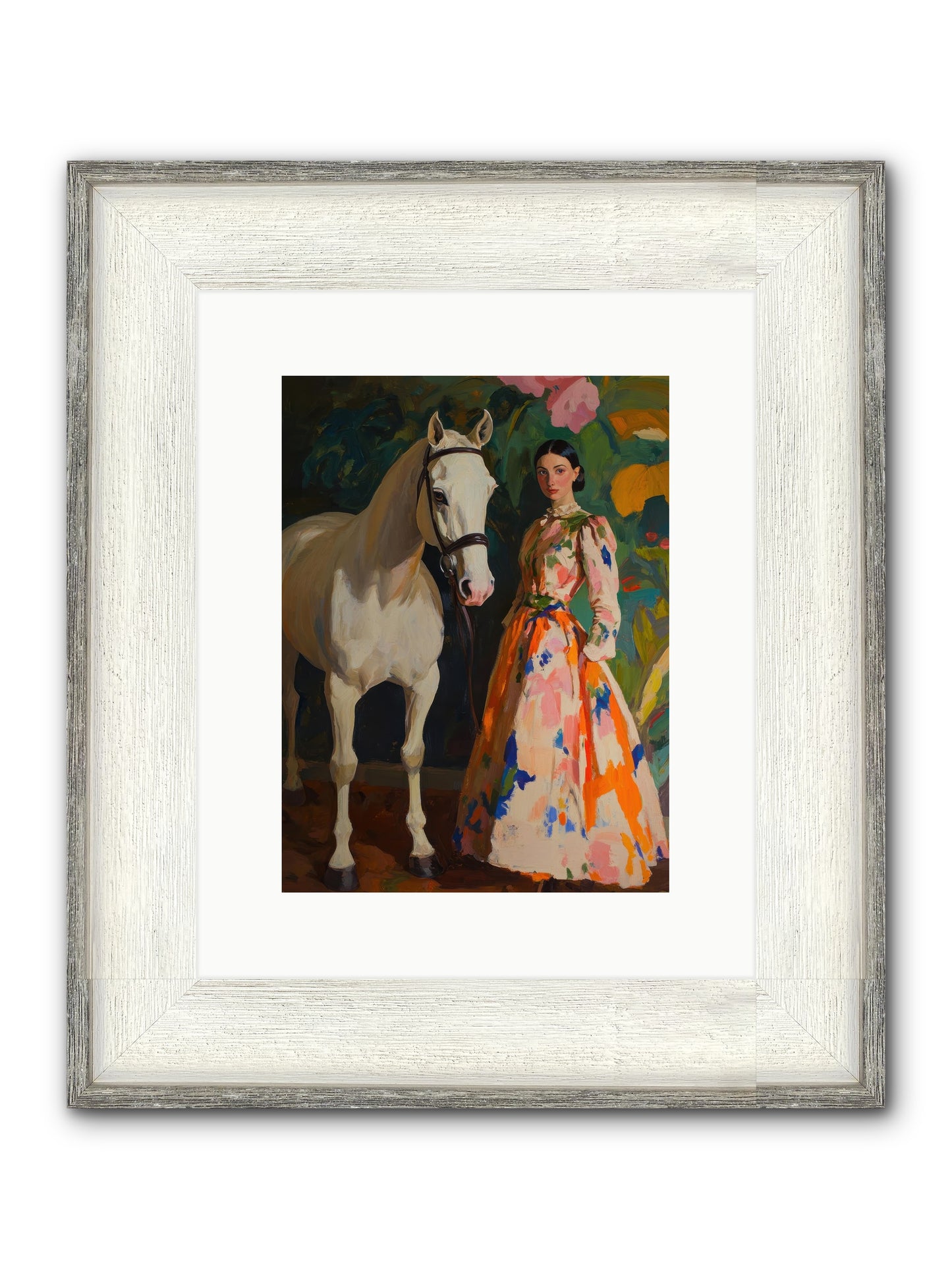 Twilight Champion Framed Print - Driftwood White 9x12