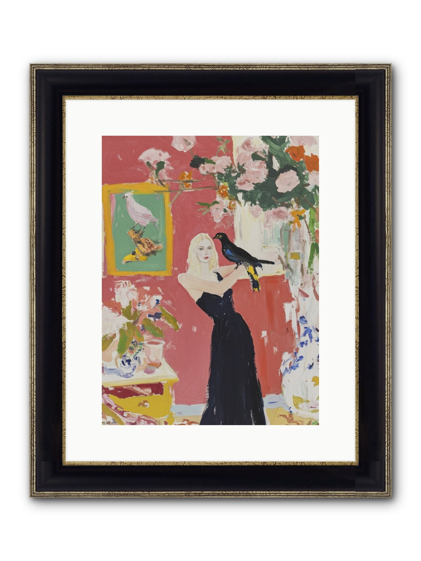 Twilight Finds Her Grace Framed Print - Black & Gold 12x16