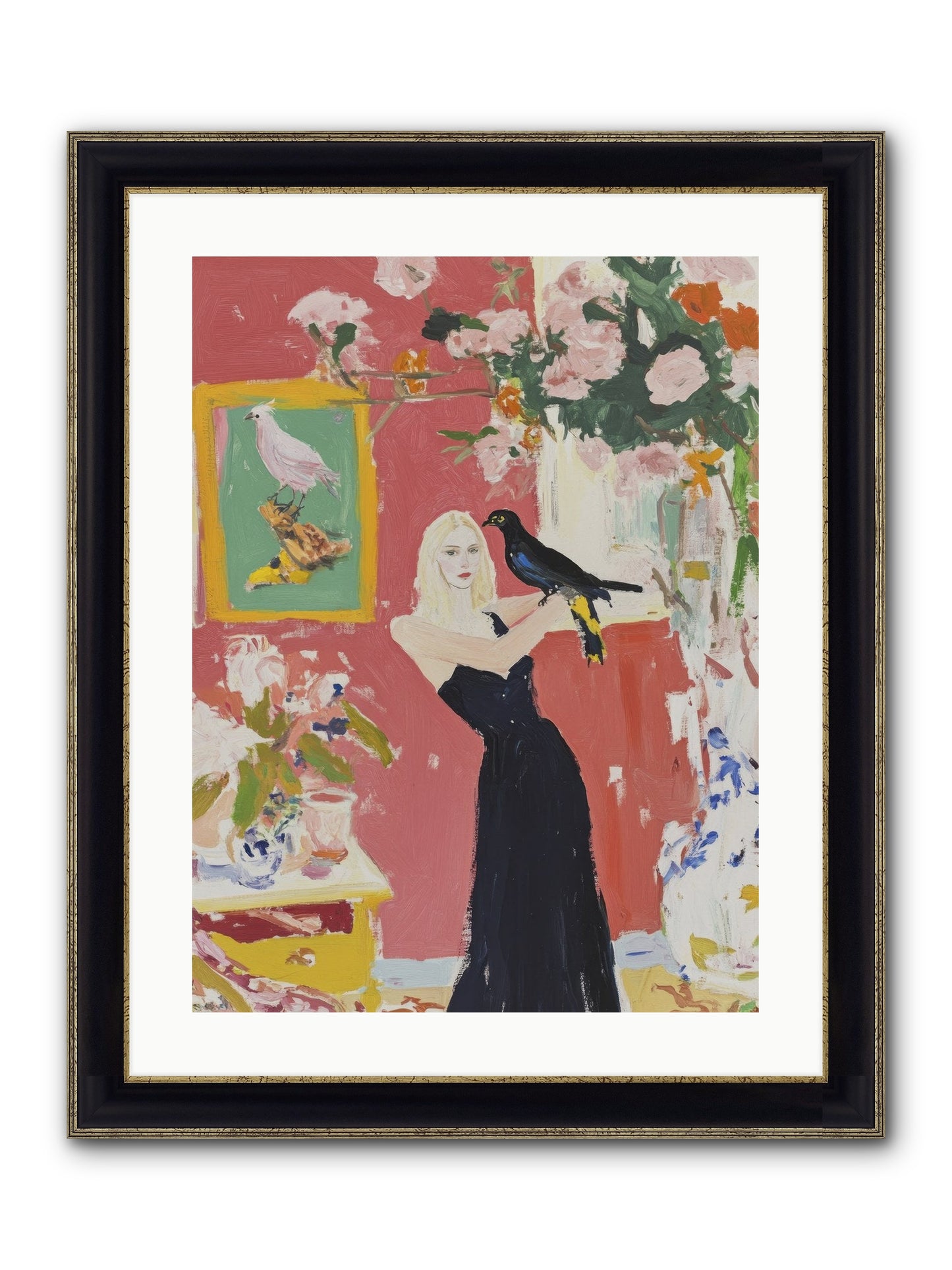 Twilight Finds Her Grace Framed Print - Black & Gold 18x24