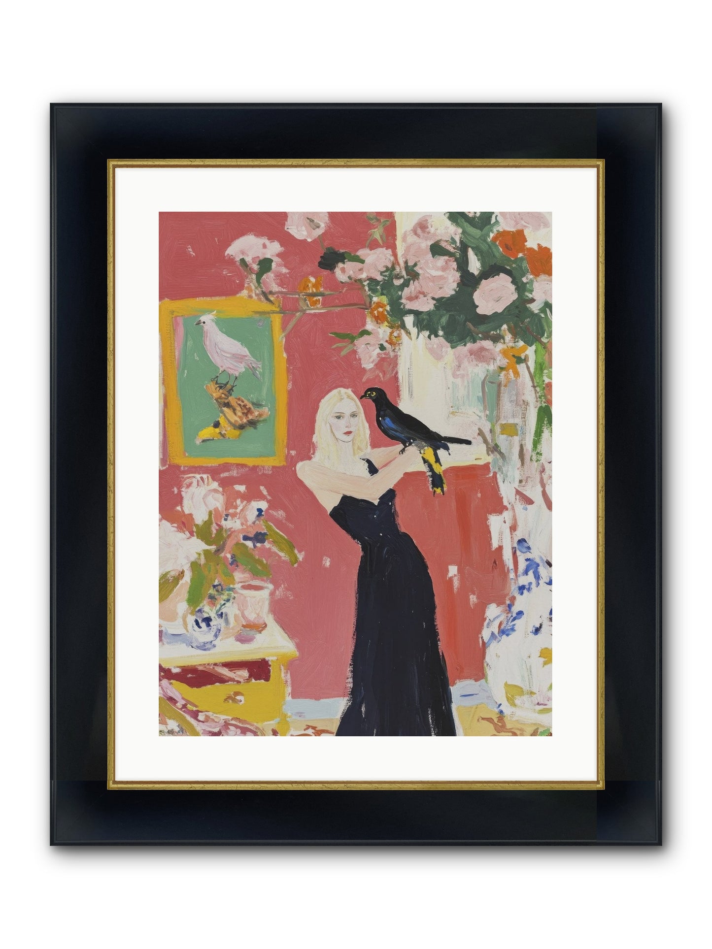 Twilight Finds Her Grace Framed Print - Wide Black w/Gold 18x24