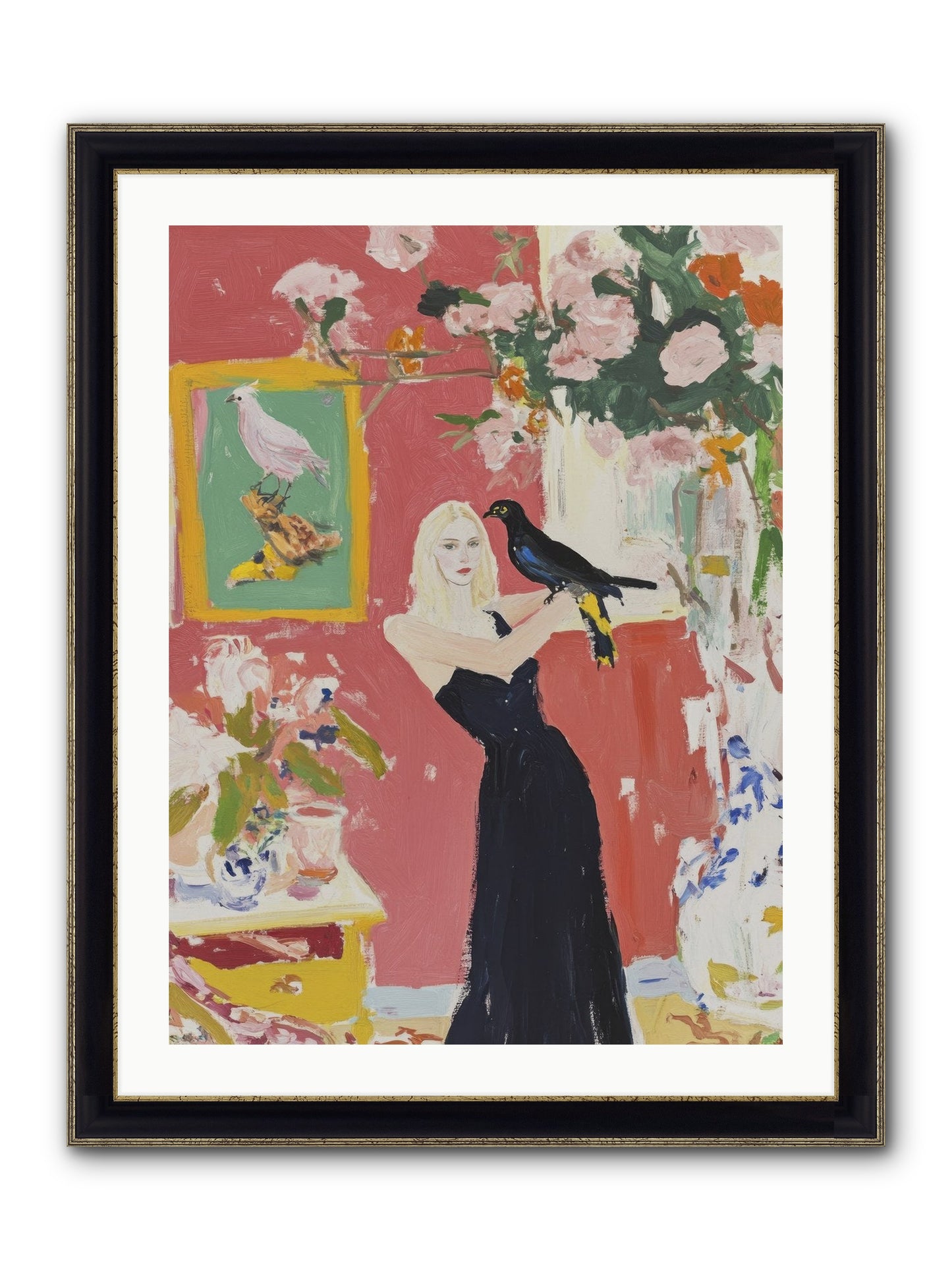 Twilight Finds Her Grace Framed Print - Black & Gold 24x32