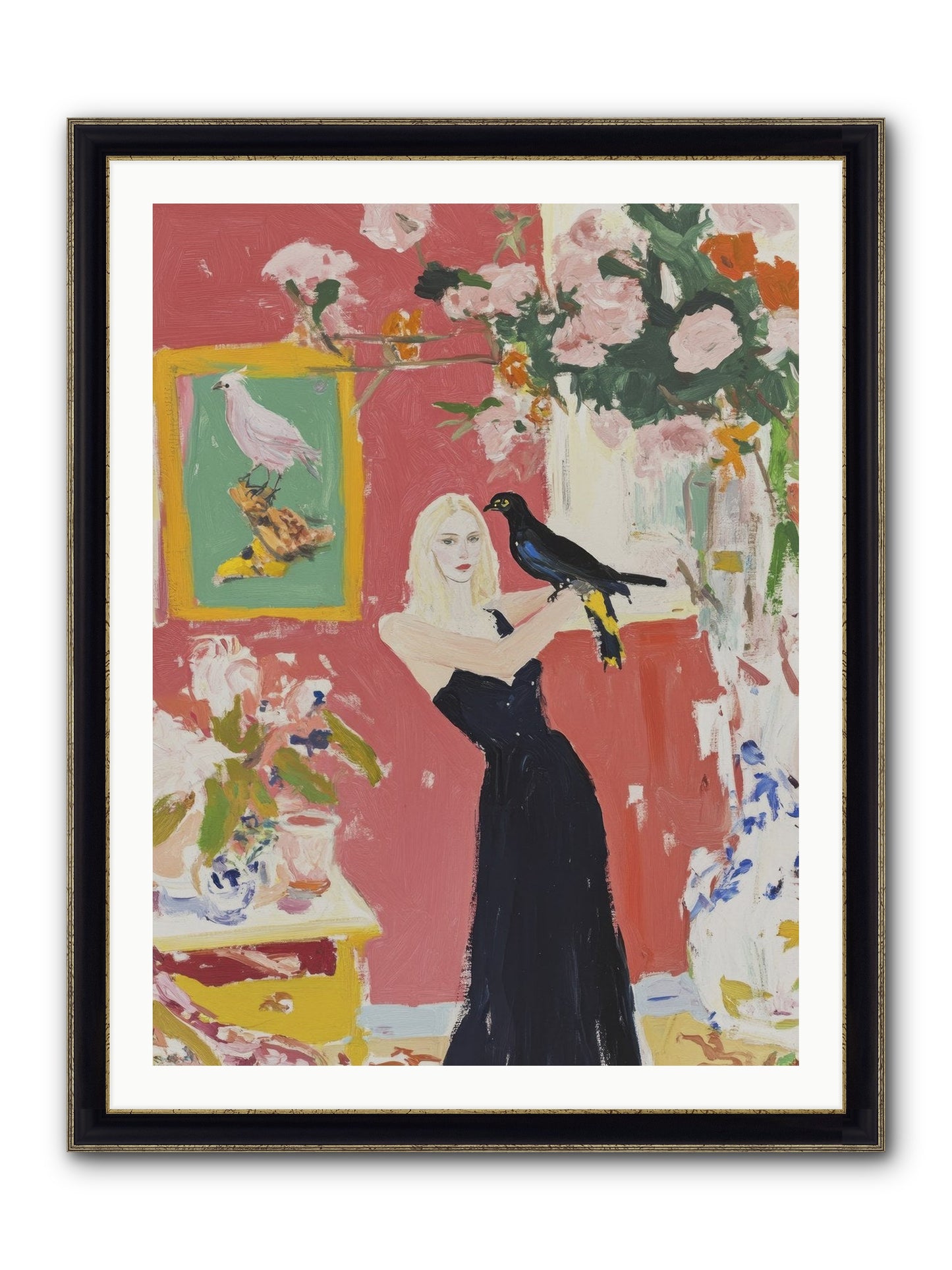 Twilight Finds Her Grace Framed Print - Black & Gold 30x40