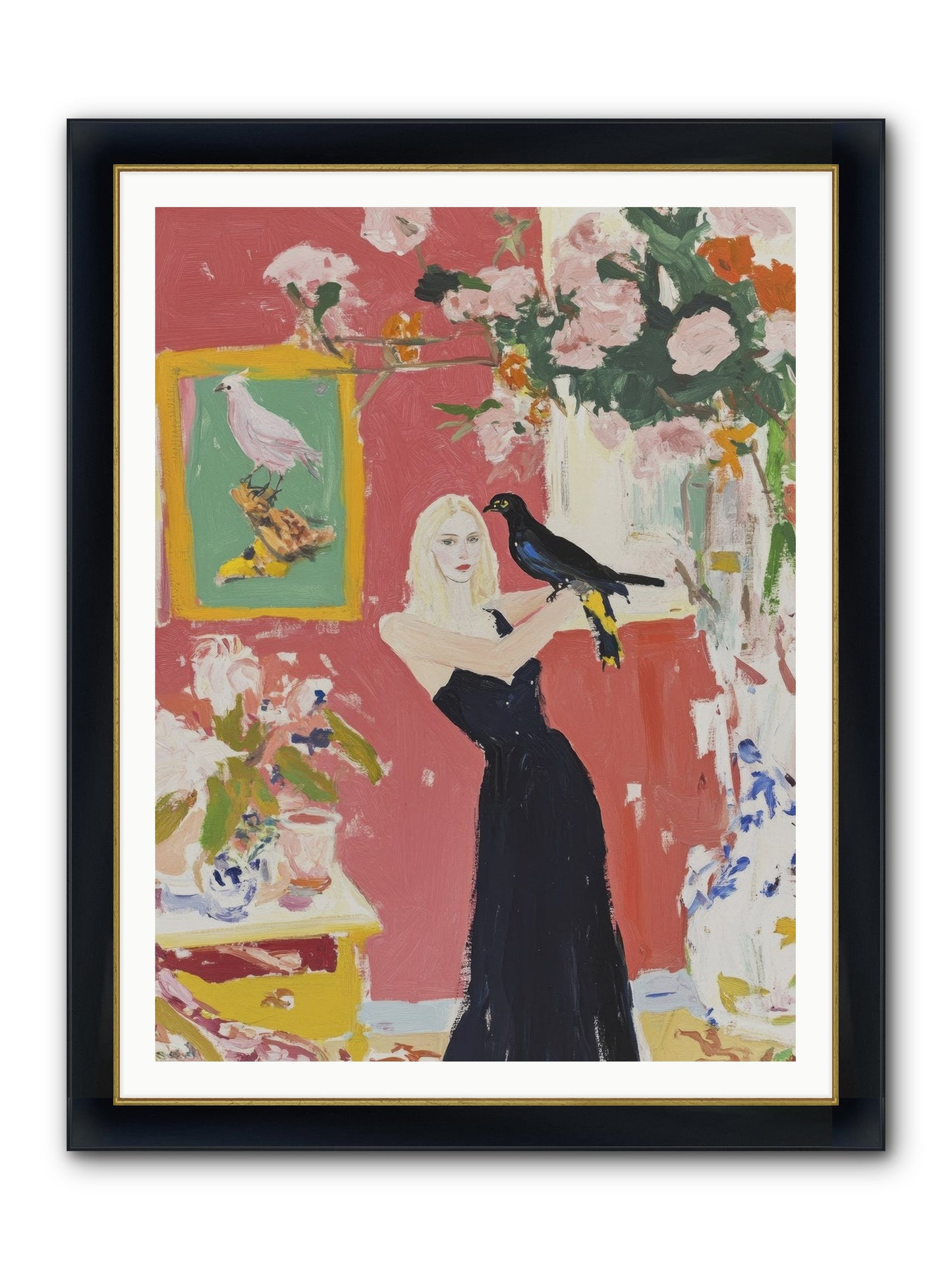 Twilight Finds Her Grace Framed Print - Wide Black w/Gold 36x48