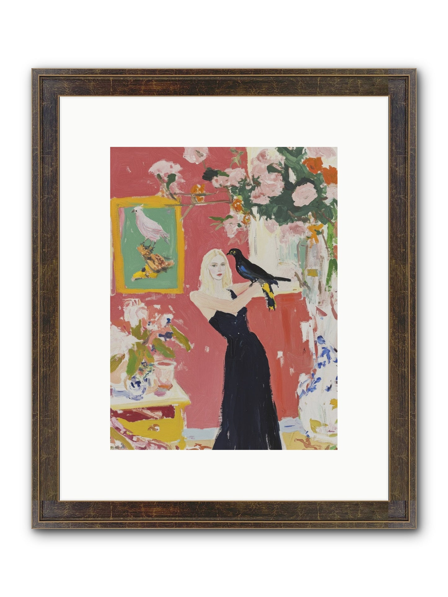 Twilight Finds Her Grace Framed Print - Slimwoods Black/Gold 9x12