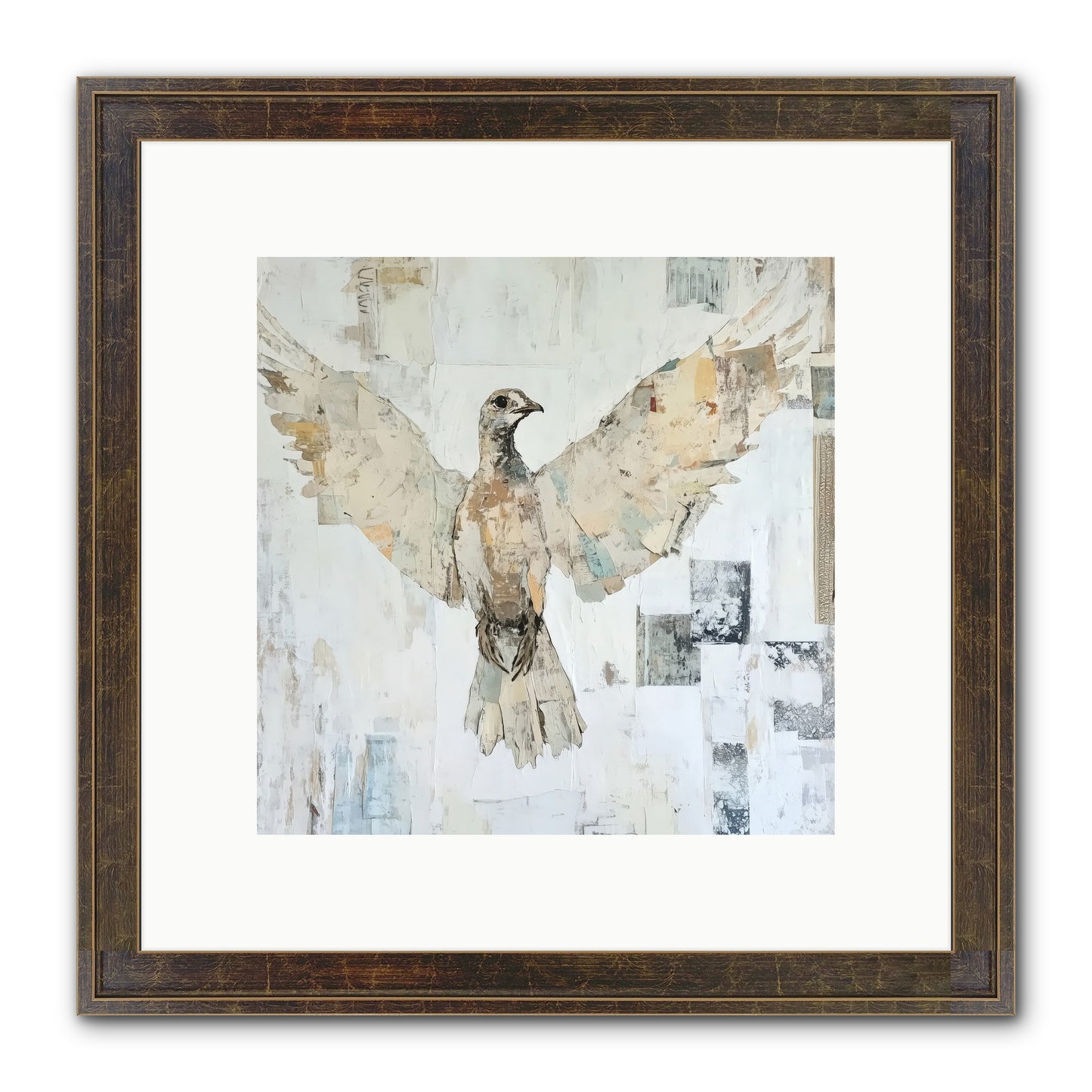 Twilight Snow Blanket Framed Print - Slimwoods Black/Gold 10x10