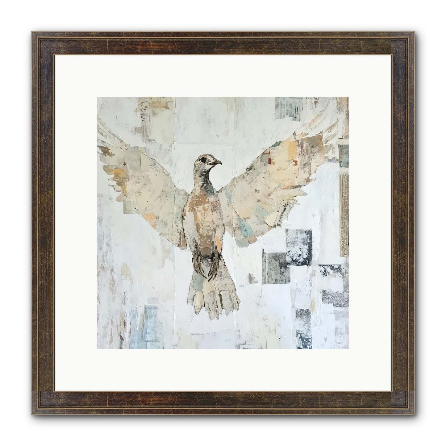 Twilight Snow Blanket Framed Print - Slimwoods Black/Gold 12x12