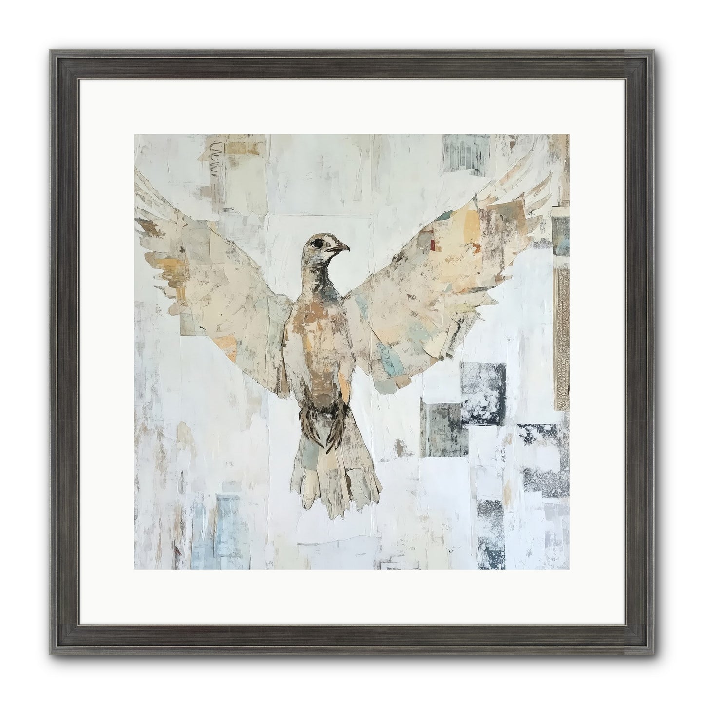 Twilight Snow Blanket Framed Print - Slimwoods Black/Silver 16x16