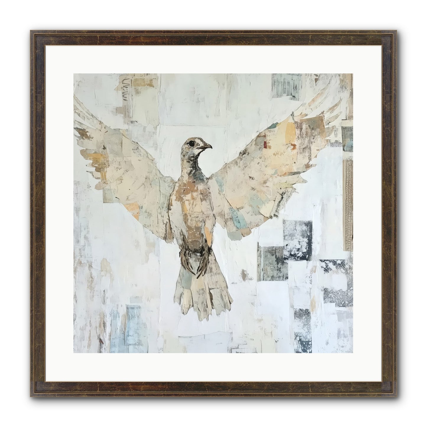 Twilight Snow Blanket Framed Print - Slimwoods Black/Gold 20x20
