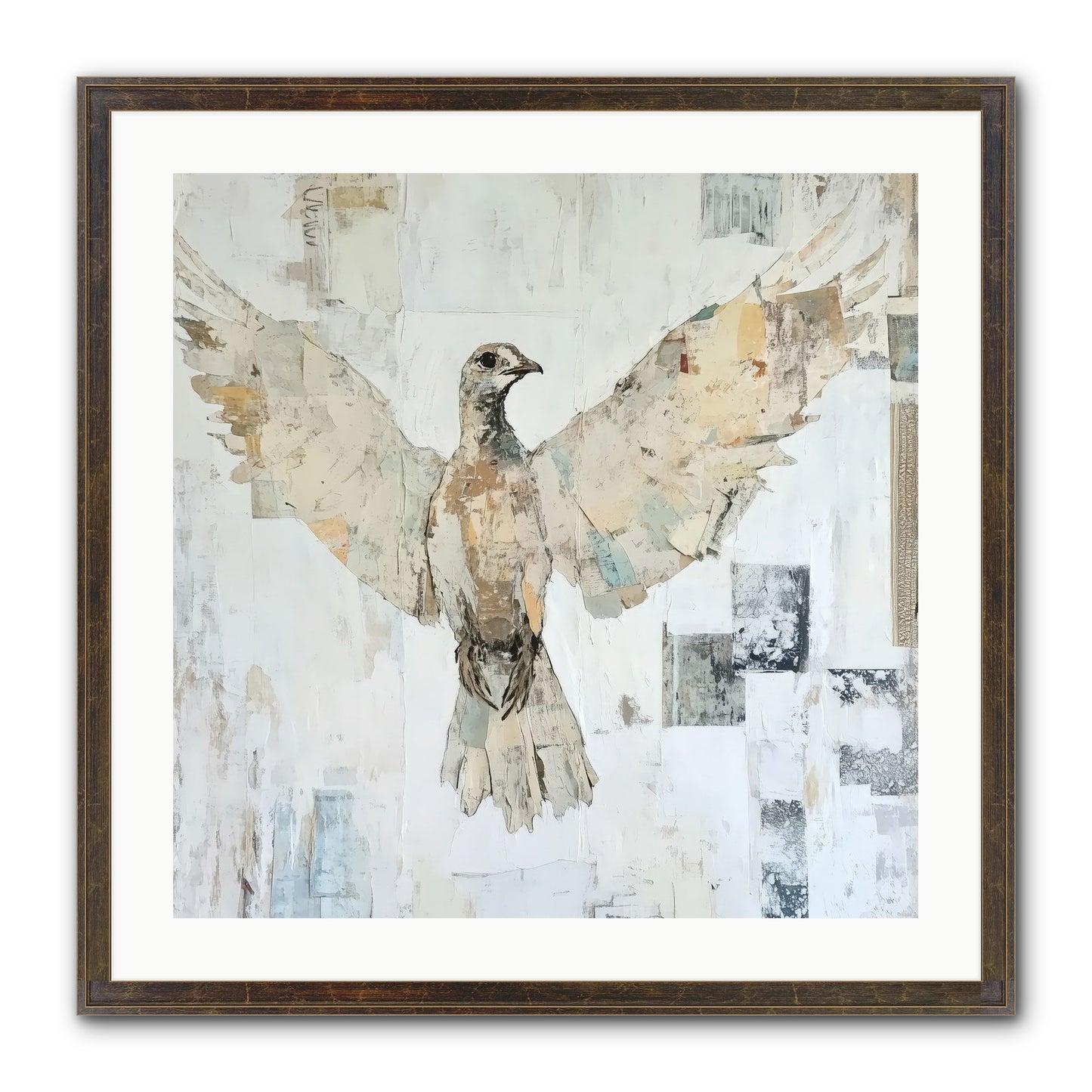 Twilight Snow Blanket Framed Print - Slimwoods Black/Gold 24x24