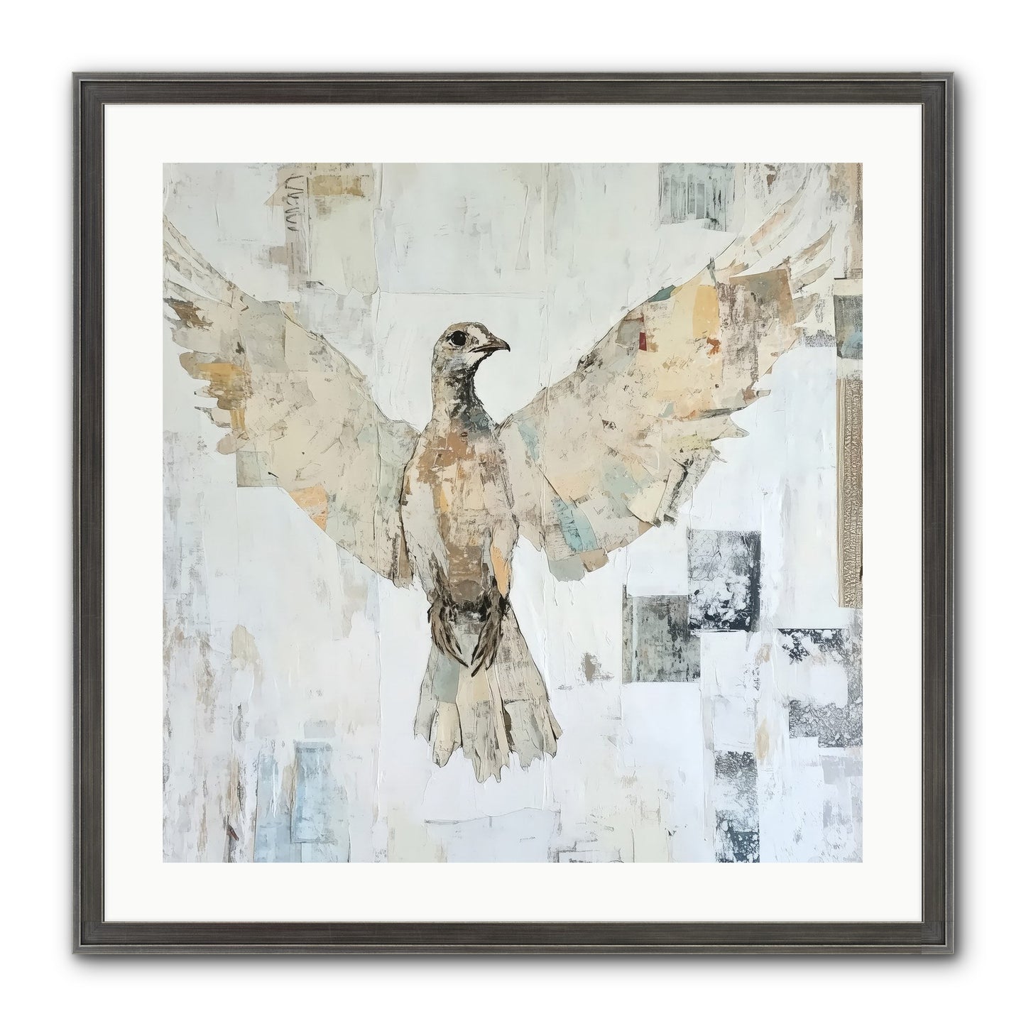 Twilight Snow Blanket Framed Print - Slimwoods Black/Silver 24x24