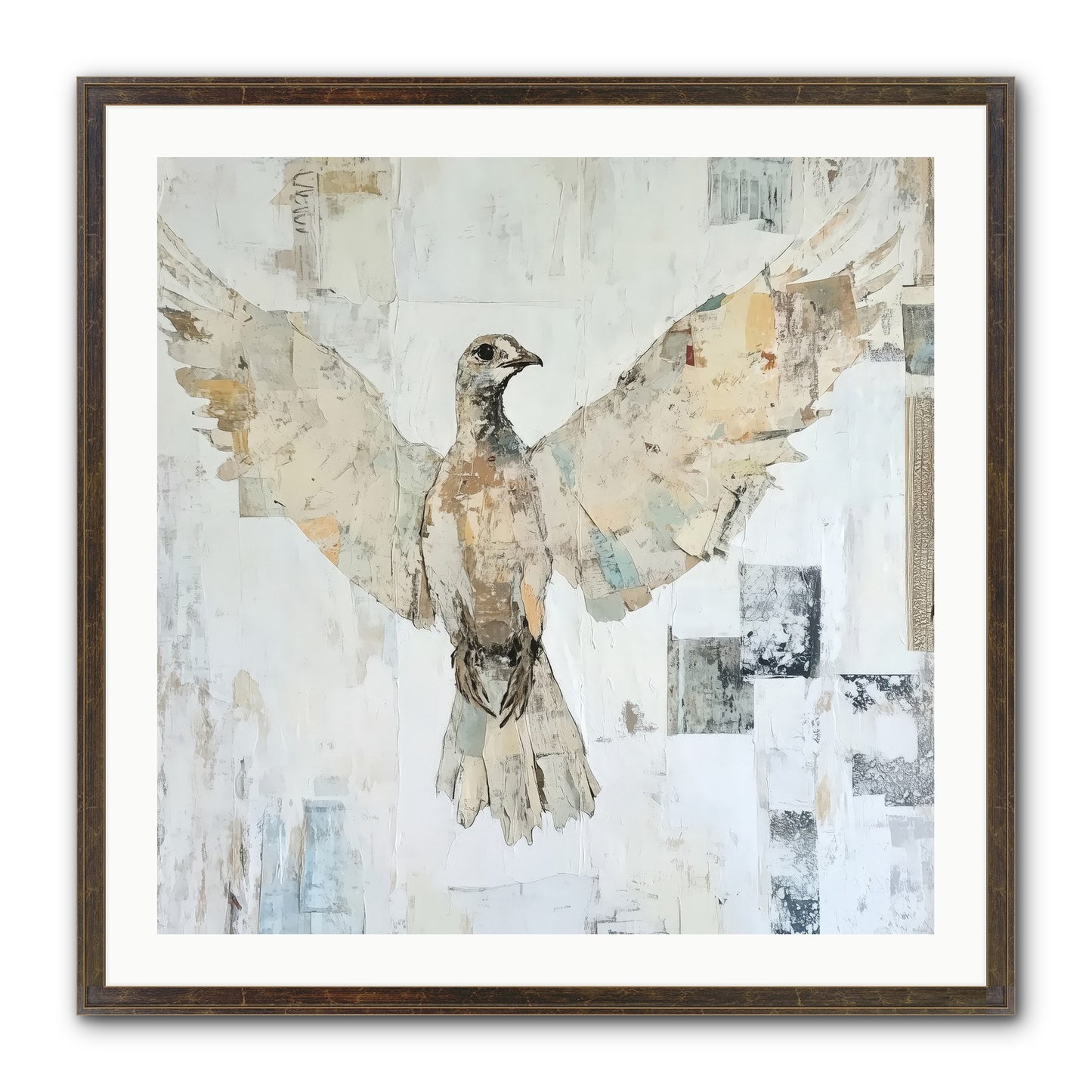 Twilight Snow Blanket Framed Print - Slimwoods Black/Gold 30x30