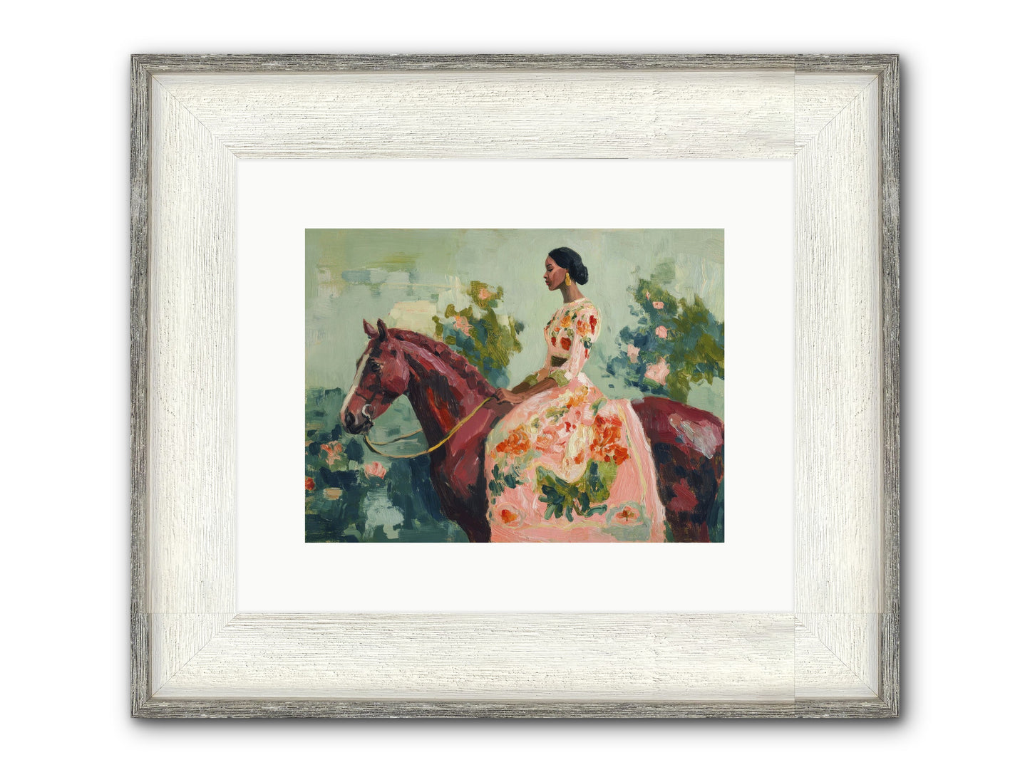 Two Days With My Beloved Framed Print - Driftwood White 12x9