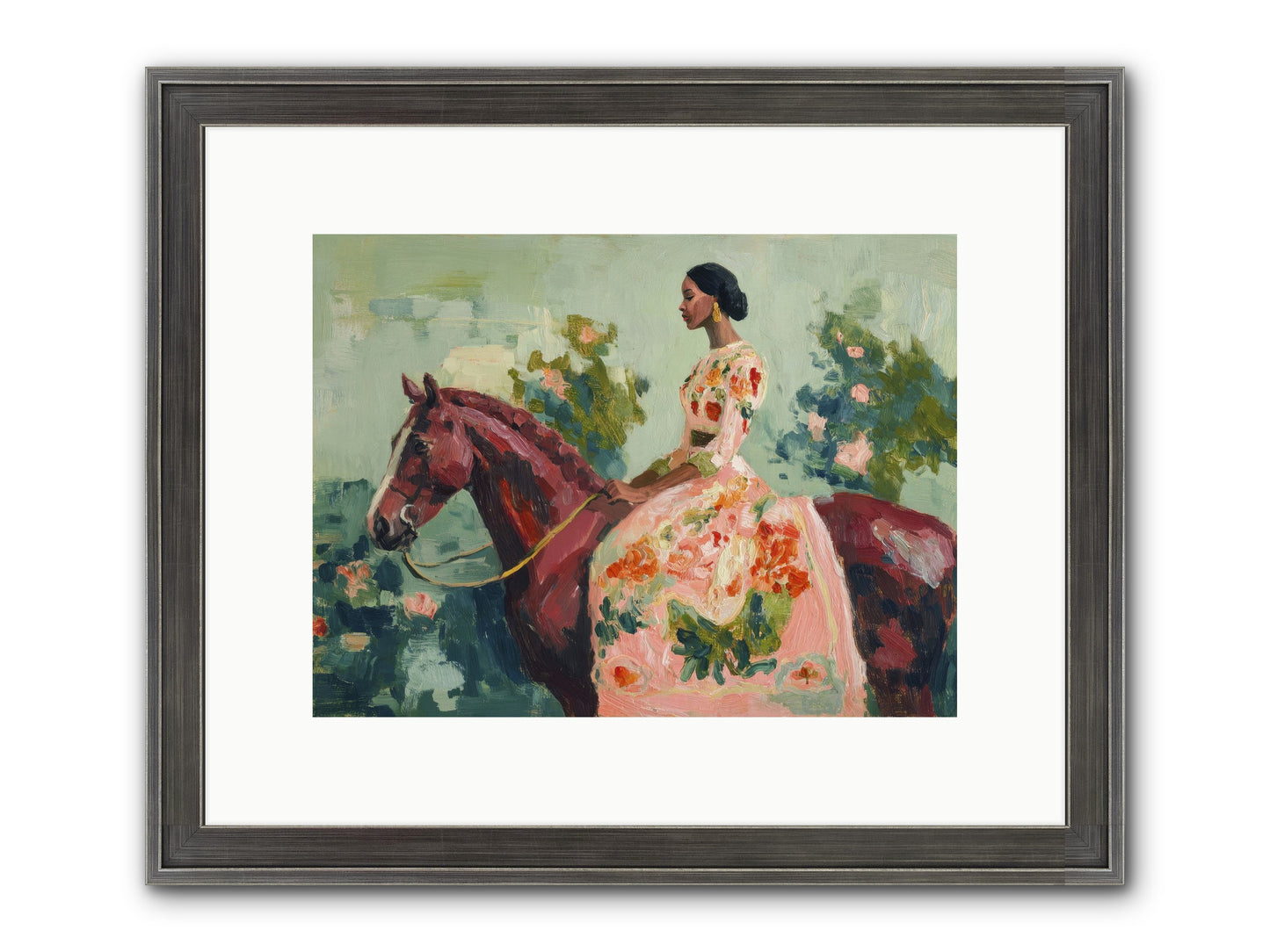 Two Days With My Beloved Framed Print - Slimwoods Black/Silver 12x9