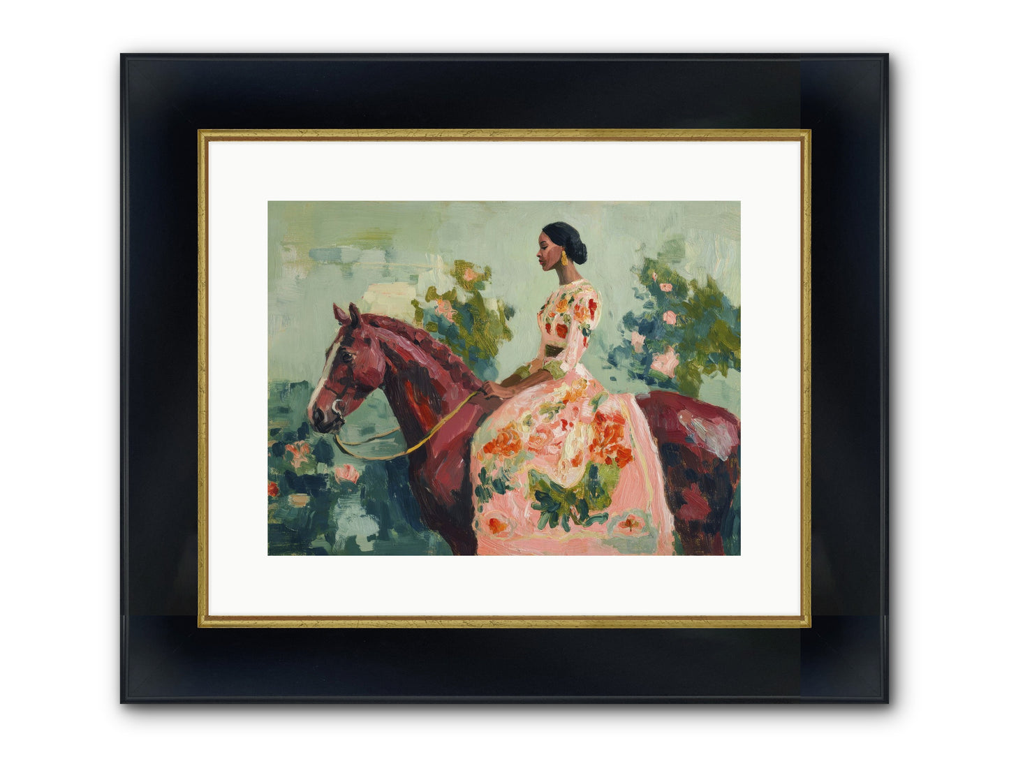 Two Days With My Beloved Framed Print - Wide Black w/Gold 16x12