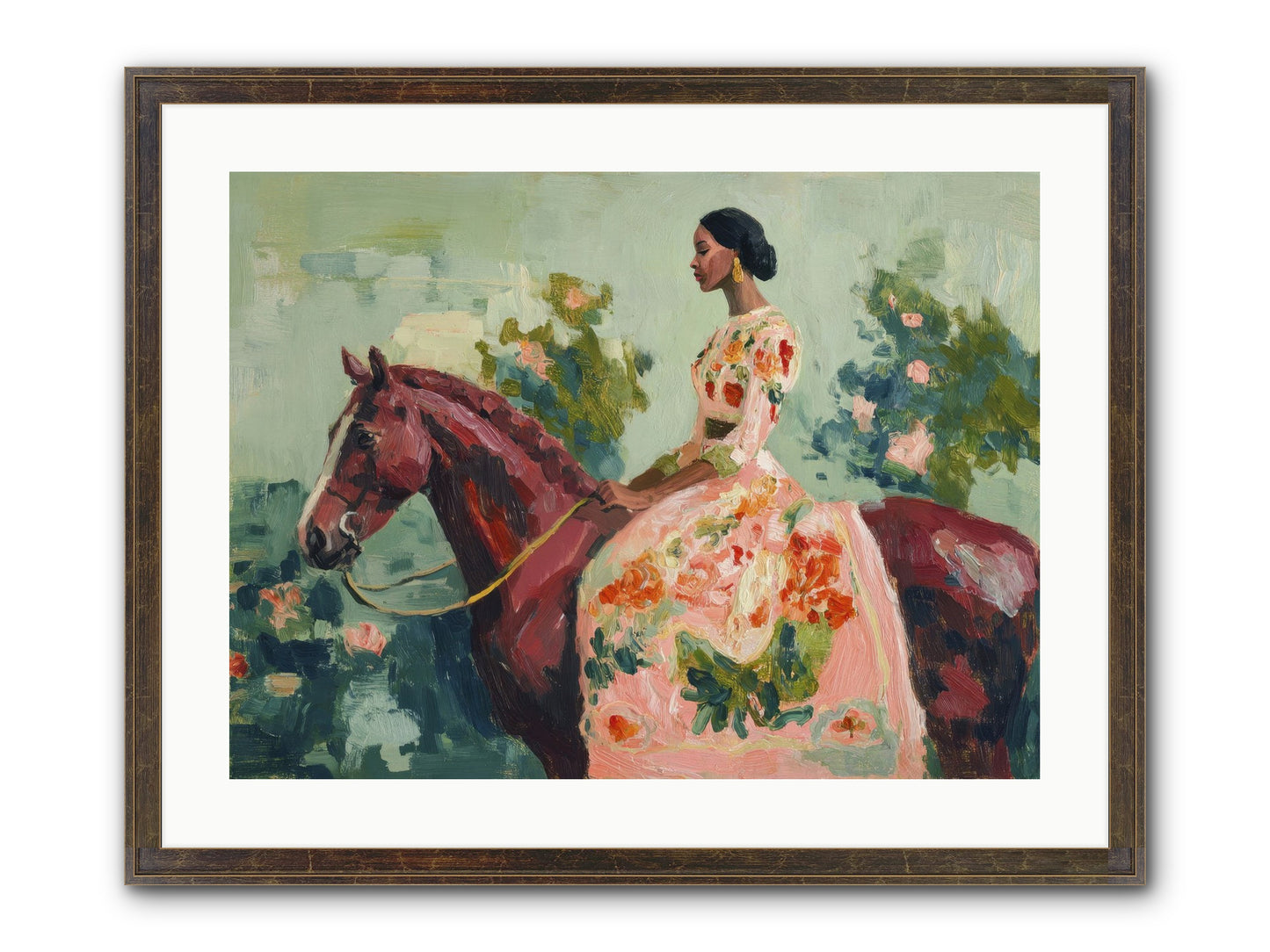 Two Days With My Beloved Framed Print - Slimwoods Black/Gold 24x18